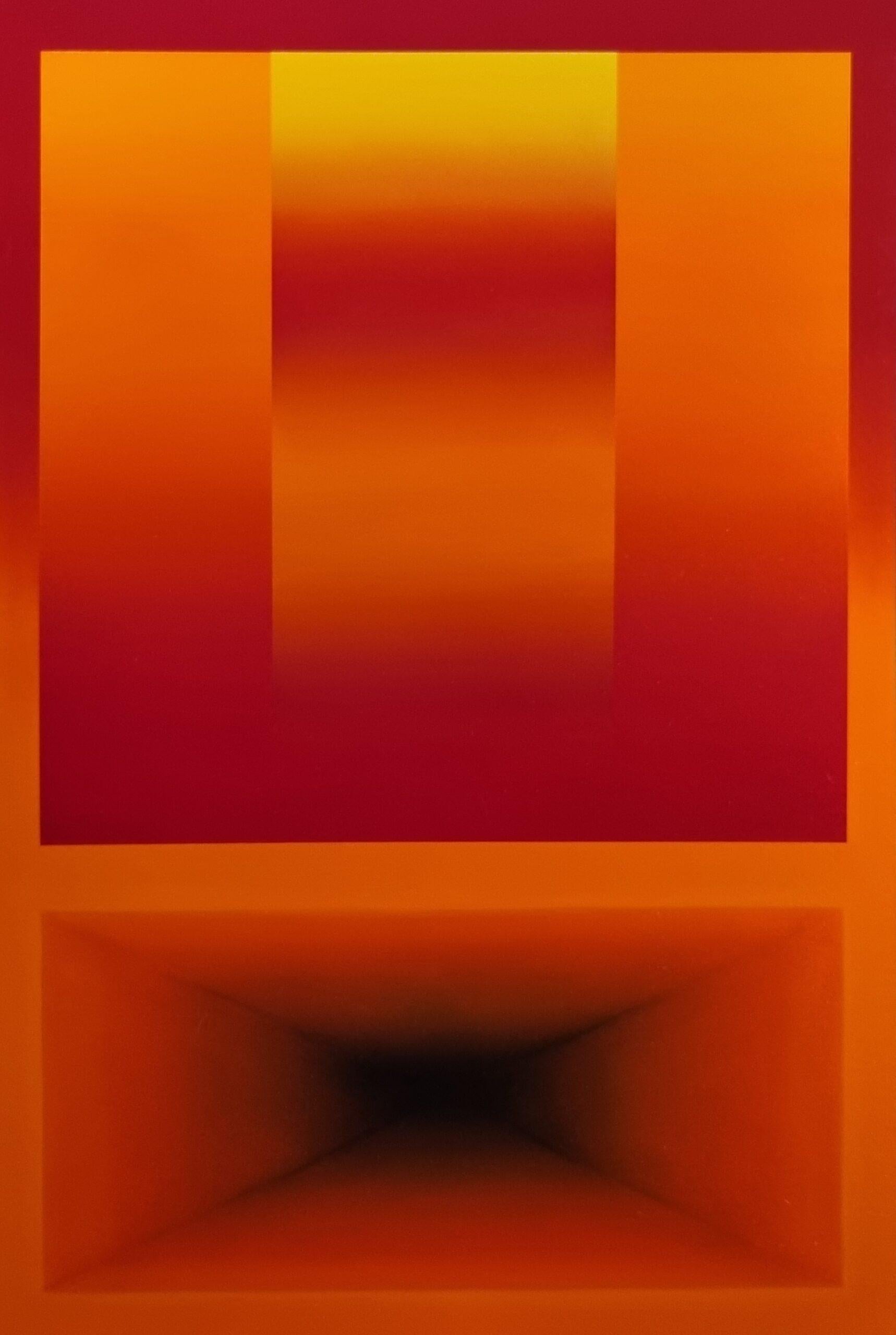 Structural Orange - Painting by Frans de Bruyn