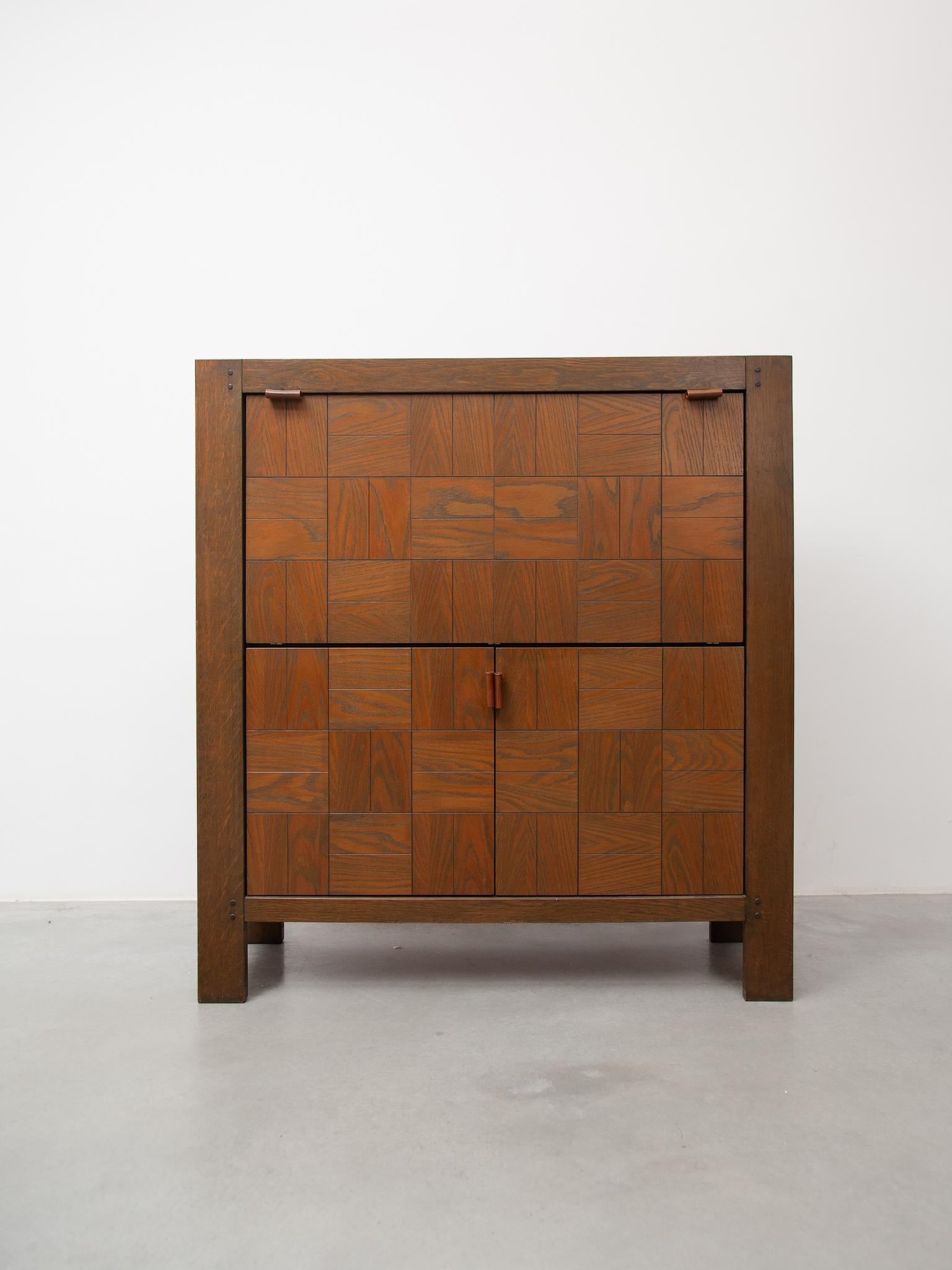 Belge Frans Defour, Belgique, buffet haut de bar des années 1970 en vente