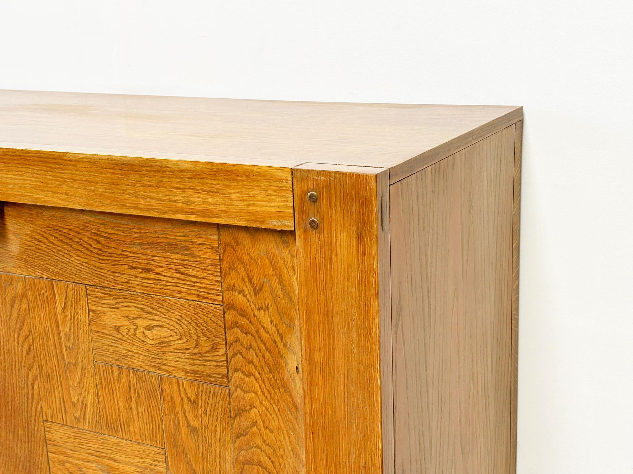 Frans Defour graphical oak sideboard 1