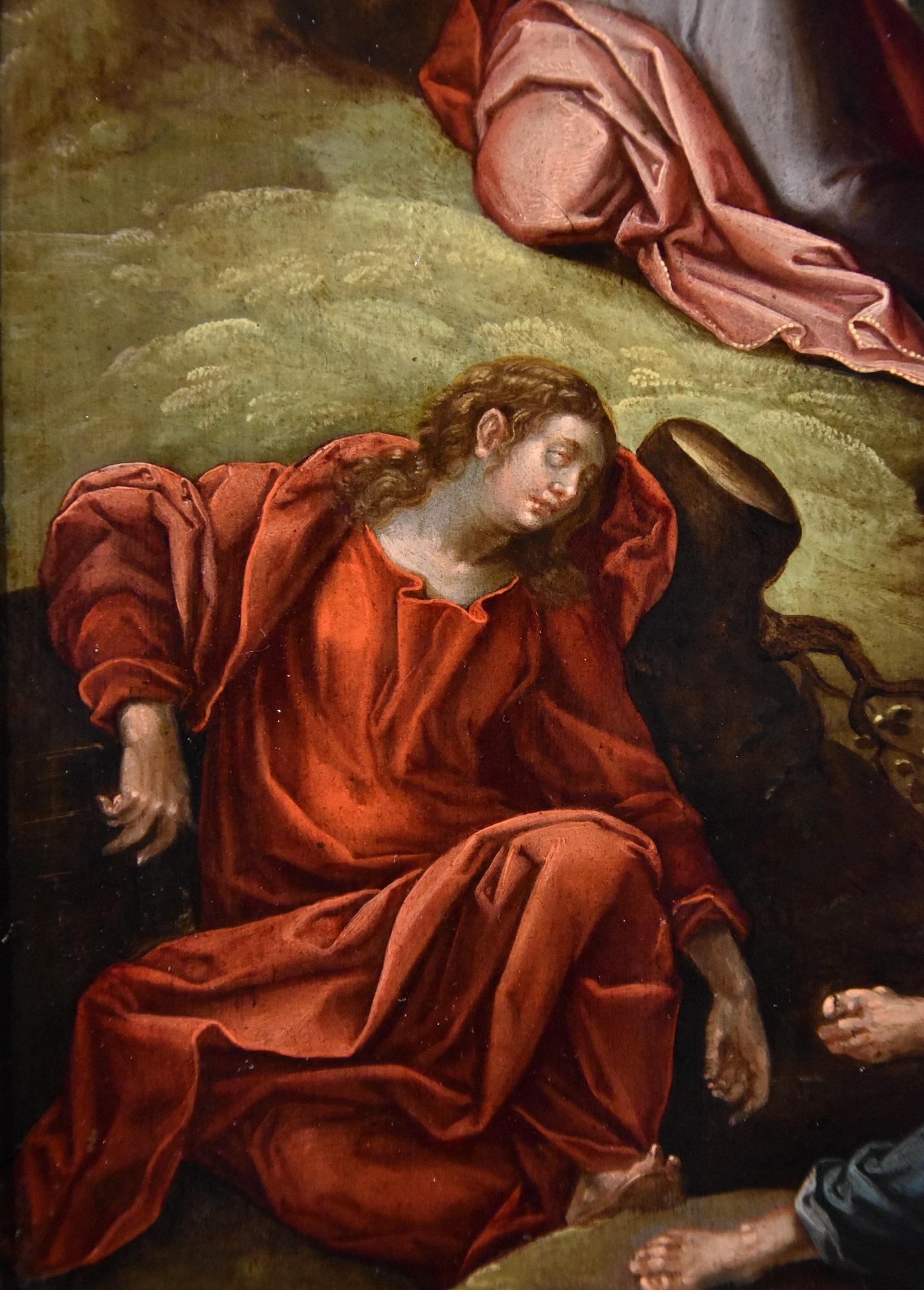 Jesus Frans Francken II Gemälde Öl auf Kupfer Alter Meister 17. Jahrhundert Flämische Kunst 8