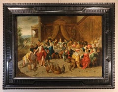 Wedding At Cana Francken II Paint 17th Century Oil on canvas Old master Flemish
