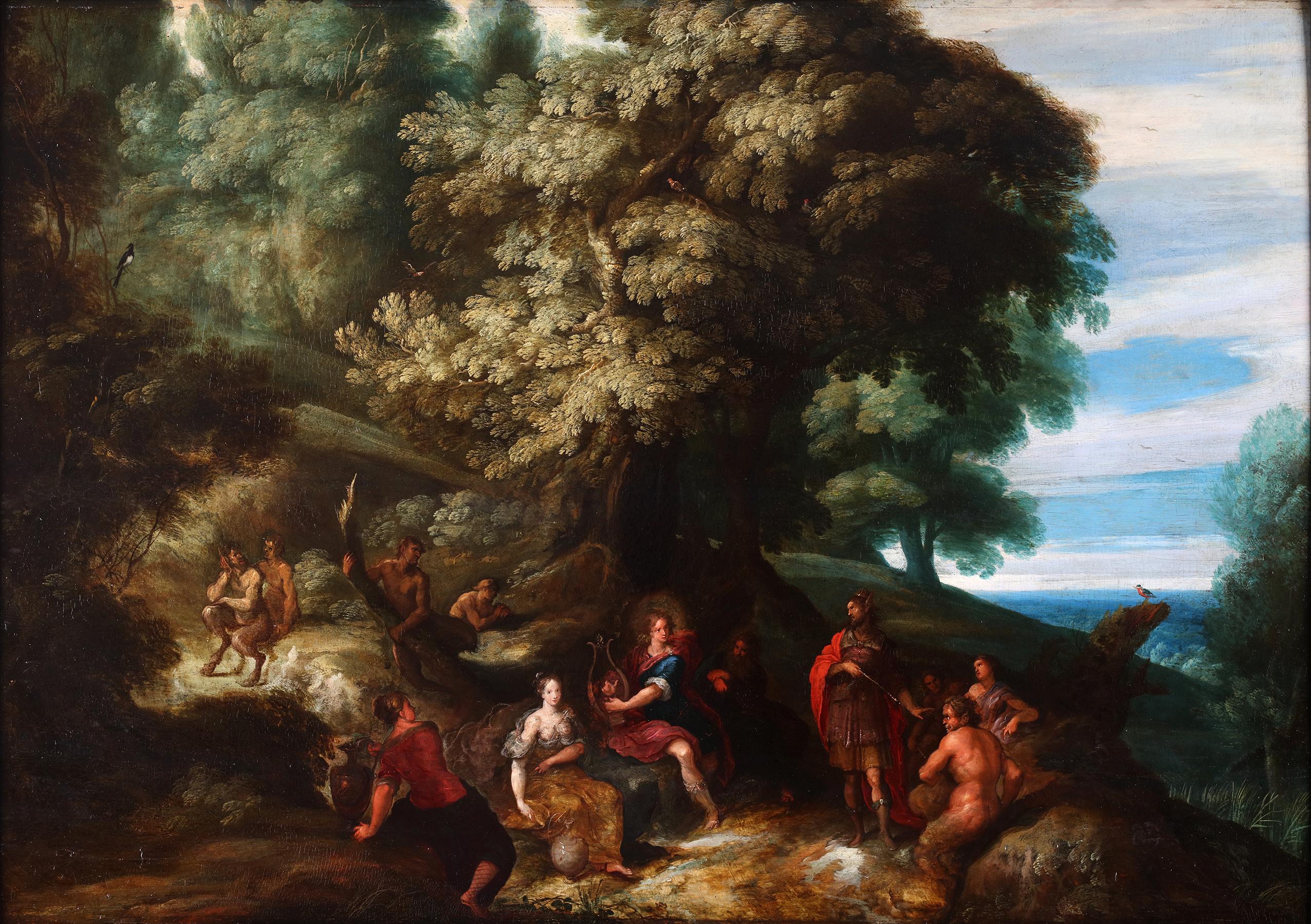 Frans Francken II (Antwerp 1581 - 1642) Landscape Painting - The Judgement of Midas - Frans Francken II and Gijsbrecht Leytens