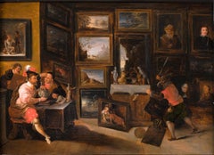 17th c. Flemish school - Collector's cabinet - Workshop of F. Francken II