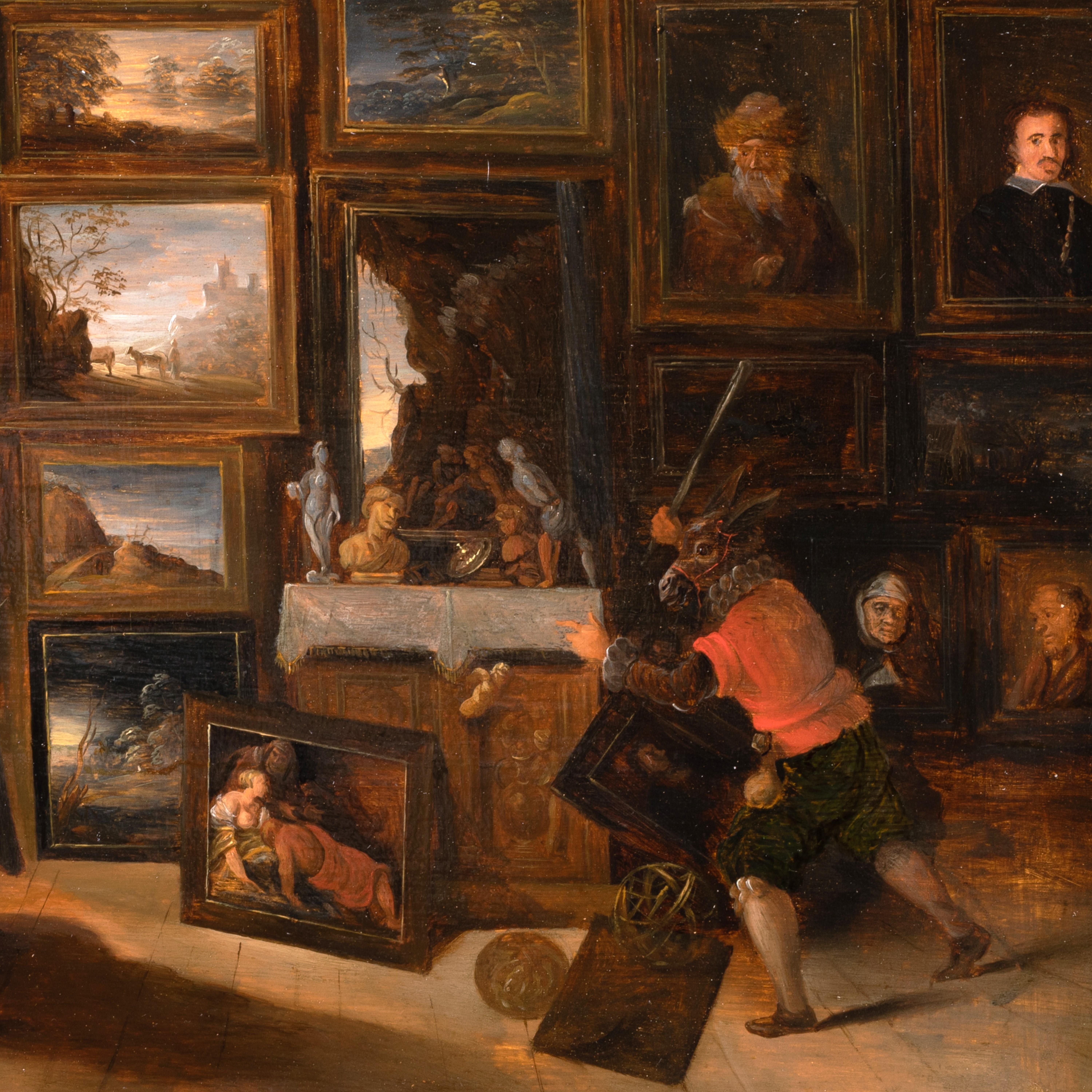 17th c. Flemish school - Collector's cabinet - Workshop of F. Francken II - Old Masters Painting by Frans Francken II