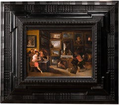 17th c. Flemish school - Collector's cabinet - Workshop of F. Francken II