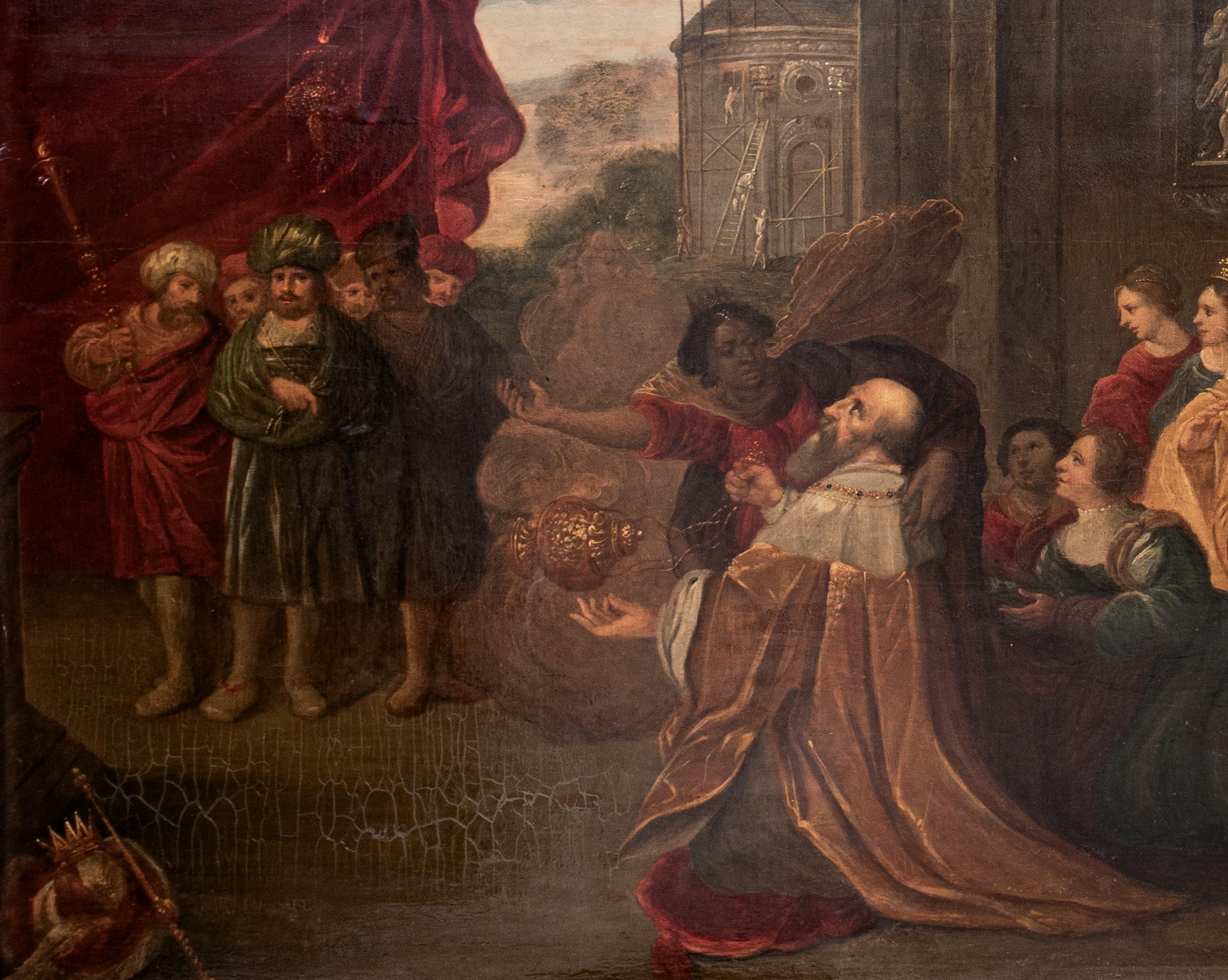 King Solomon Worshipping The Idols, 17th Century  FRANS FRANCKEN II (1581-1642)  For Sale 3