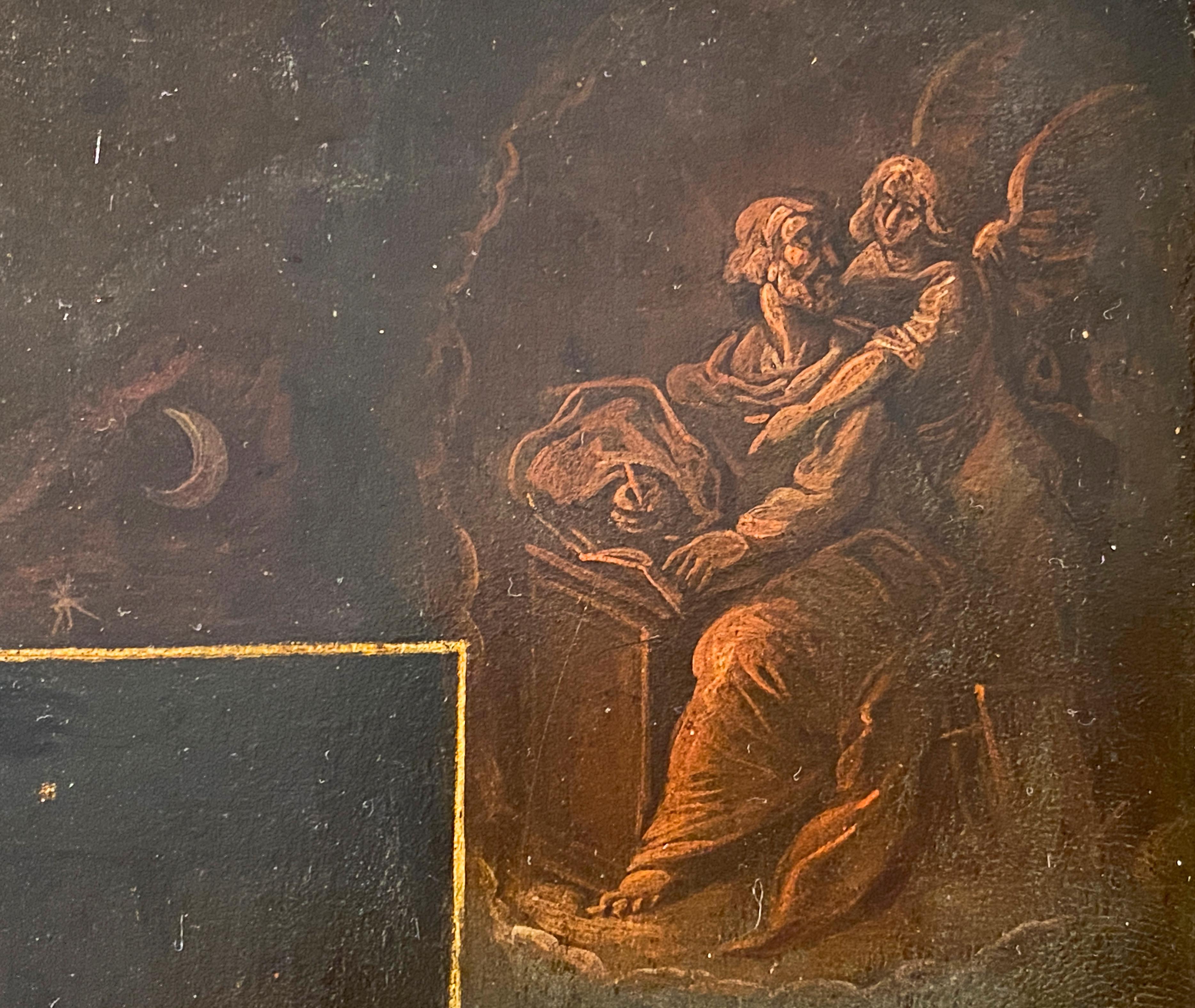 Mocking of Christ, with all around in grisaille: the Crucifixion, the Resurrection, God the Father, Mankind after the Fall,; in the corners the four evangelists.

J. Dijkstra ao, cat. The paintings of Museum Catharijneconvent, Utrecht (Museum