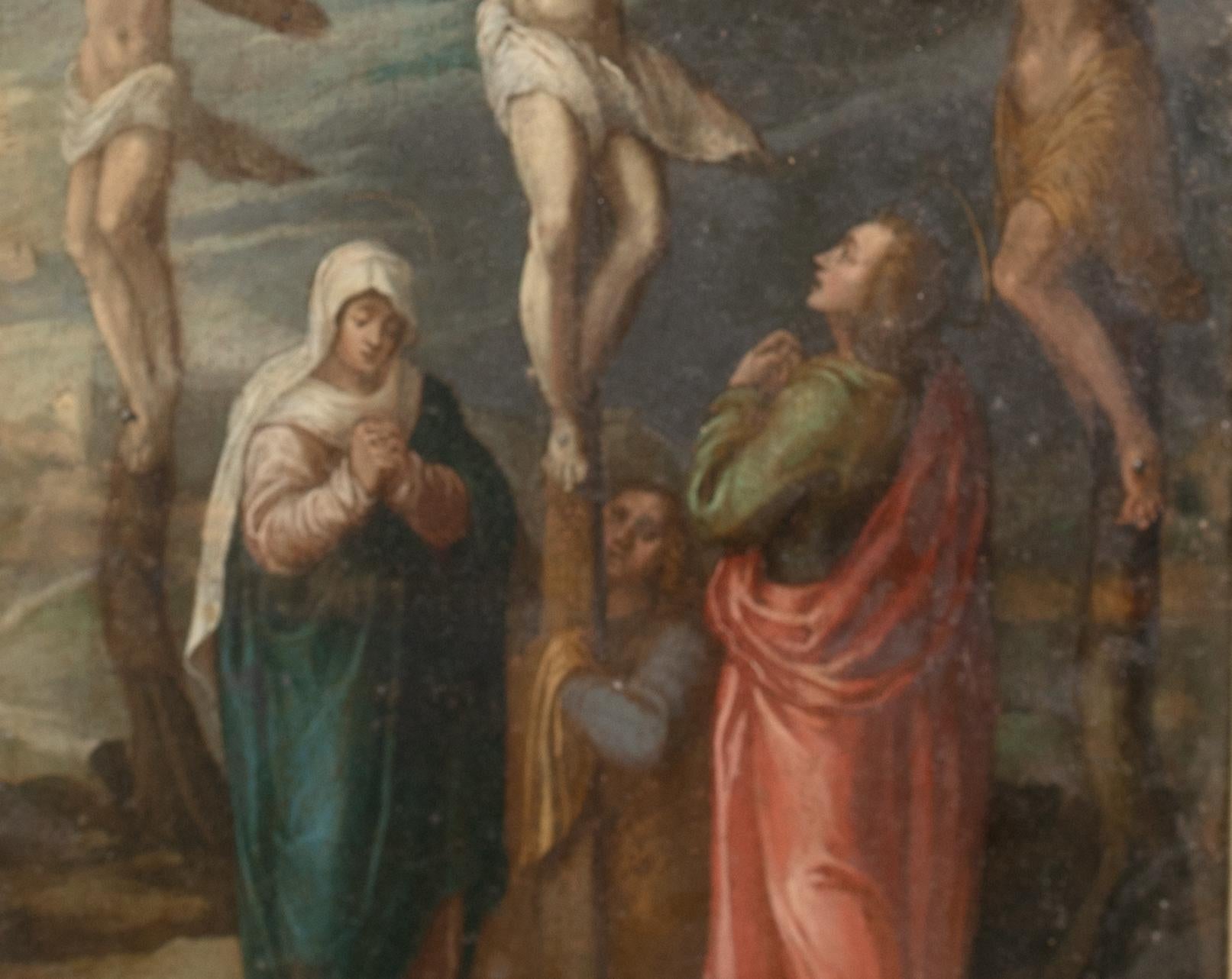 The Crucifixion, 17e siècle  École Flemish - cercle de Frans Francken I 6