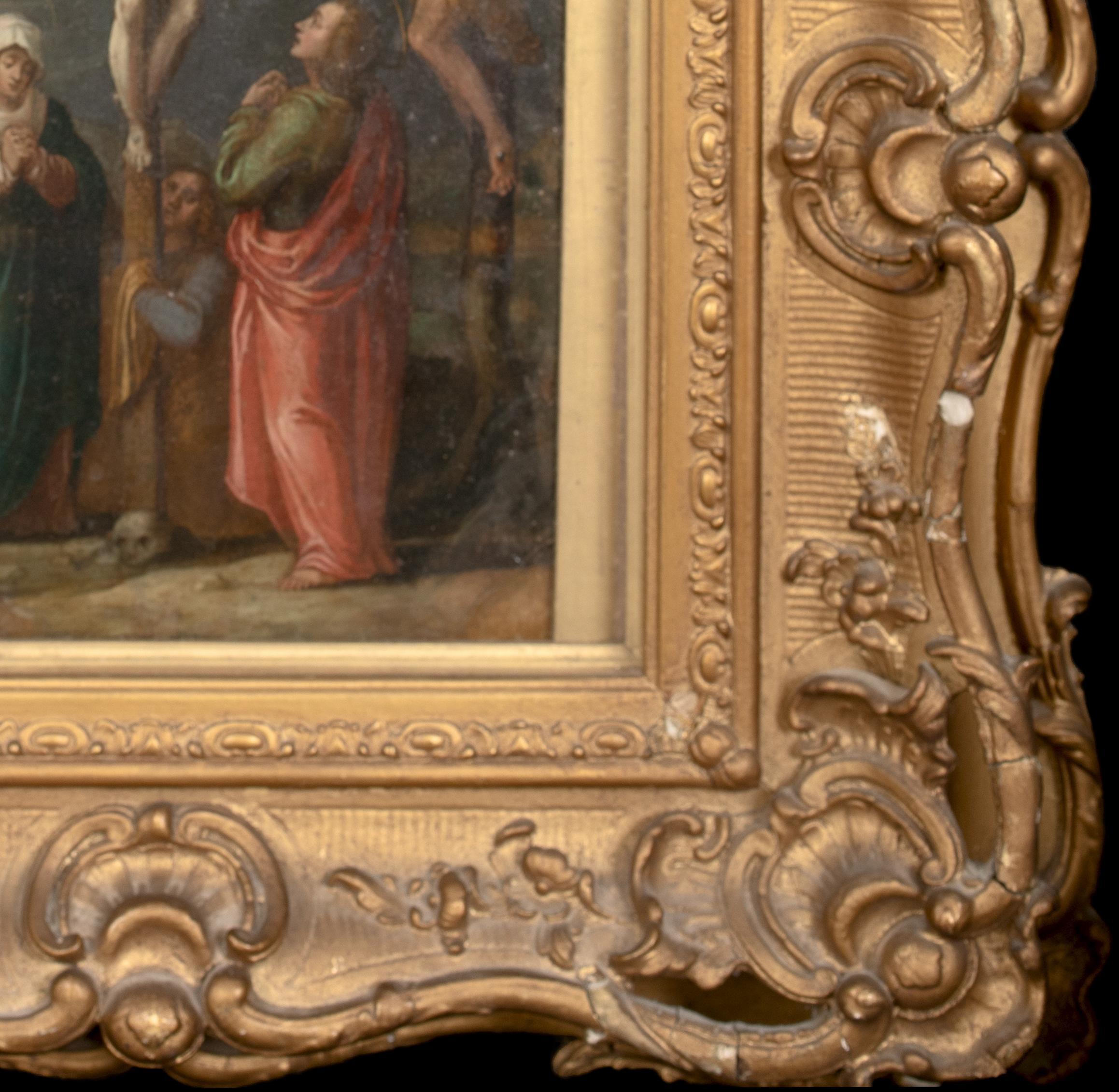 The Crucifixion, 17e siècle

École flamande - cercle de Frans Francken le Jeune (1581-1642)

Représentation de la Crucifixion par un vieux maître flamand du XVIe siècle, huile sur panneau. Excellente qualité et condition, vers 1600, étude de l'école