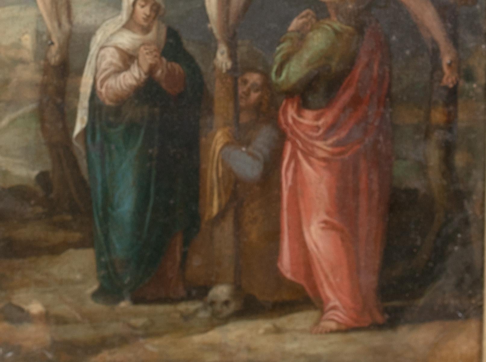 The Crucifixion, 17e siècle  École Flemish - cercle de Frans Francken I 1