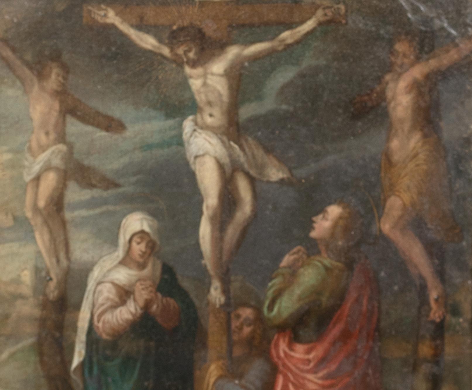 The Crucifixion, 17e siècle  École Flemish - cercle de Frans Francken I 2