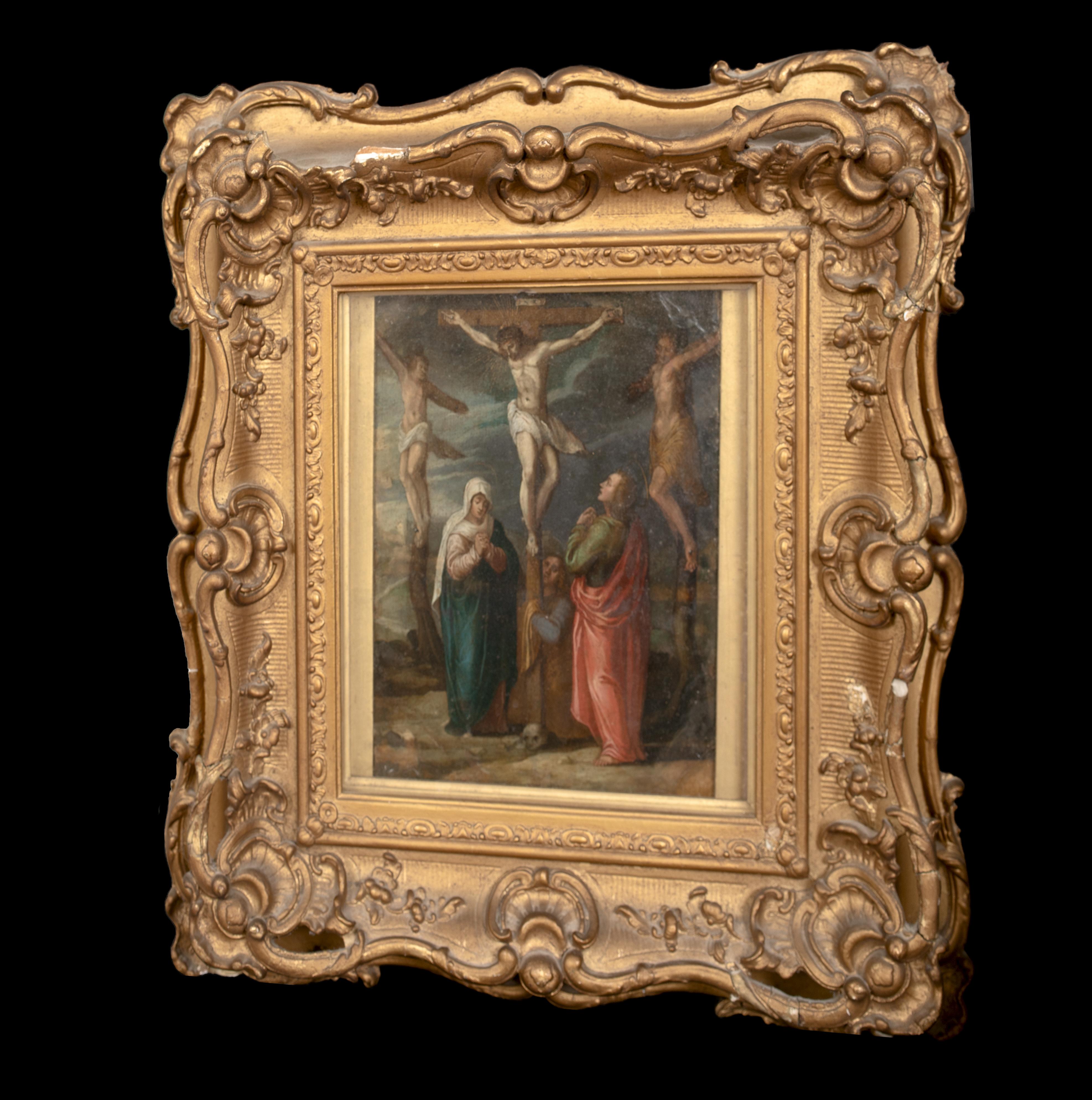 The Crucifixion, 17e siècle  École Flemish - cercle de Frans Francken I 4