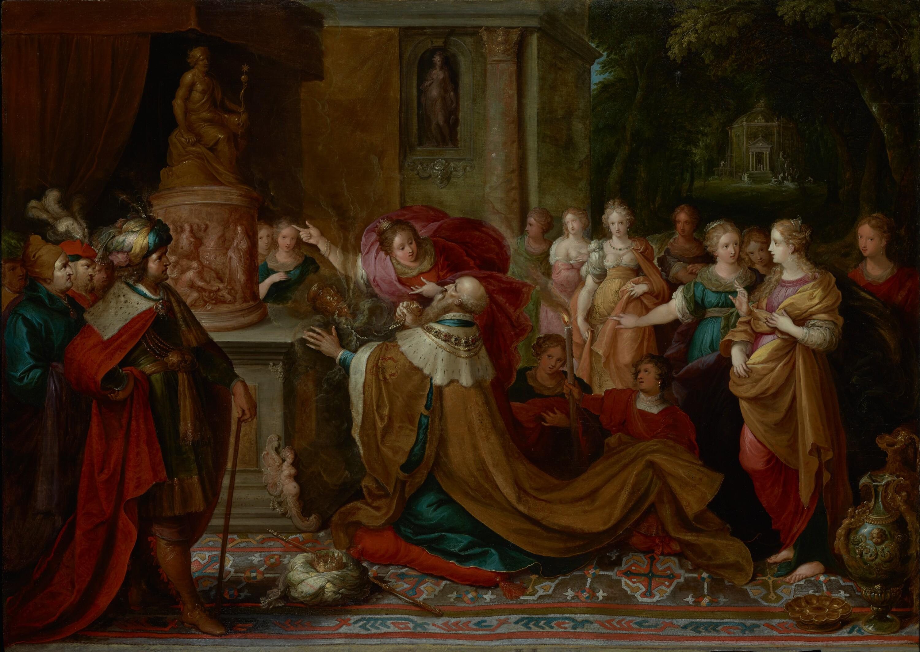 The Idolatry of Solomon after Frans Francken the Younger (Flemish, 1581–1642) For Sale 3