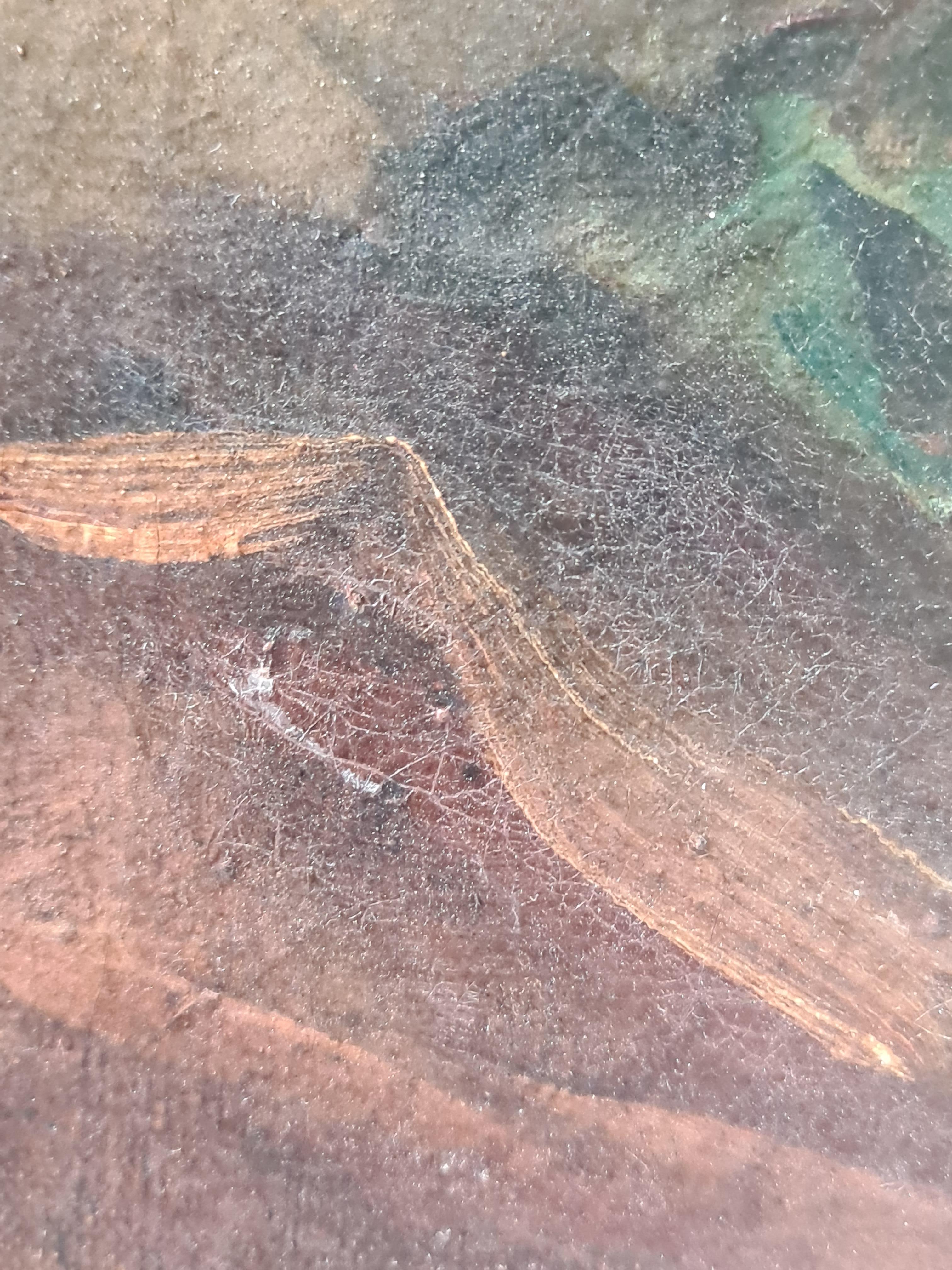 Ritratto di cavaliere ad olio su tela del XIX secolo. Il dipinto è firmato o annotato in alto a destra. Sul retro della tela è presente un timbro commerciale del fornitore.

Un meraviglioso Jewell di un dipinto che rappresenta un gentiluomo o un