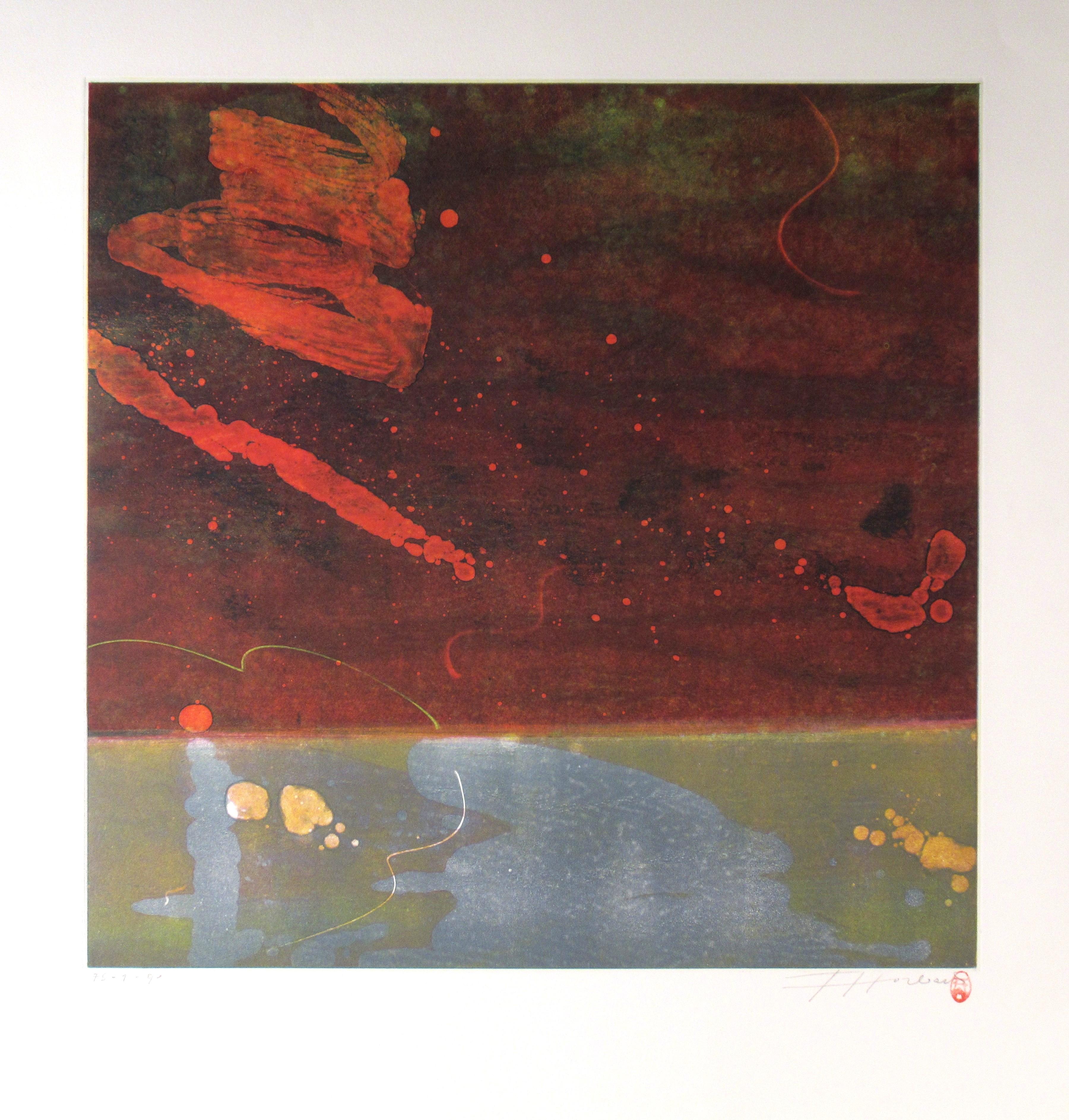 Frans Horbach Abstract Print – Unbenannt #1