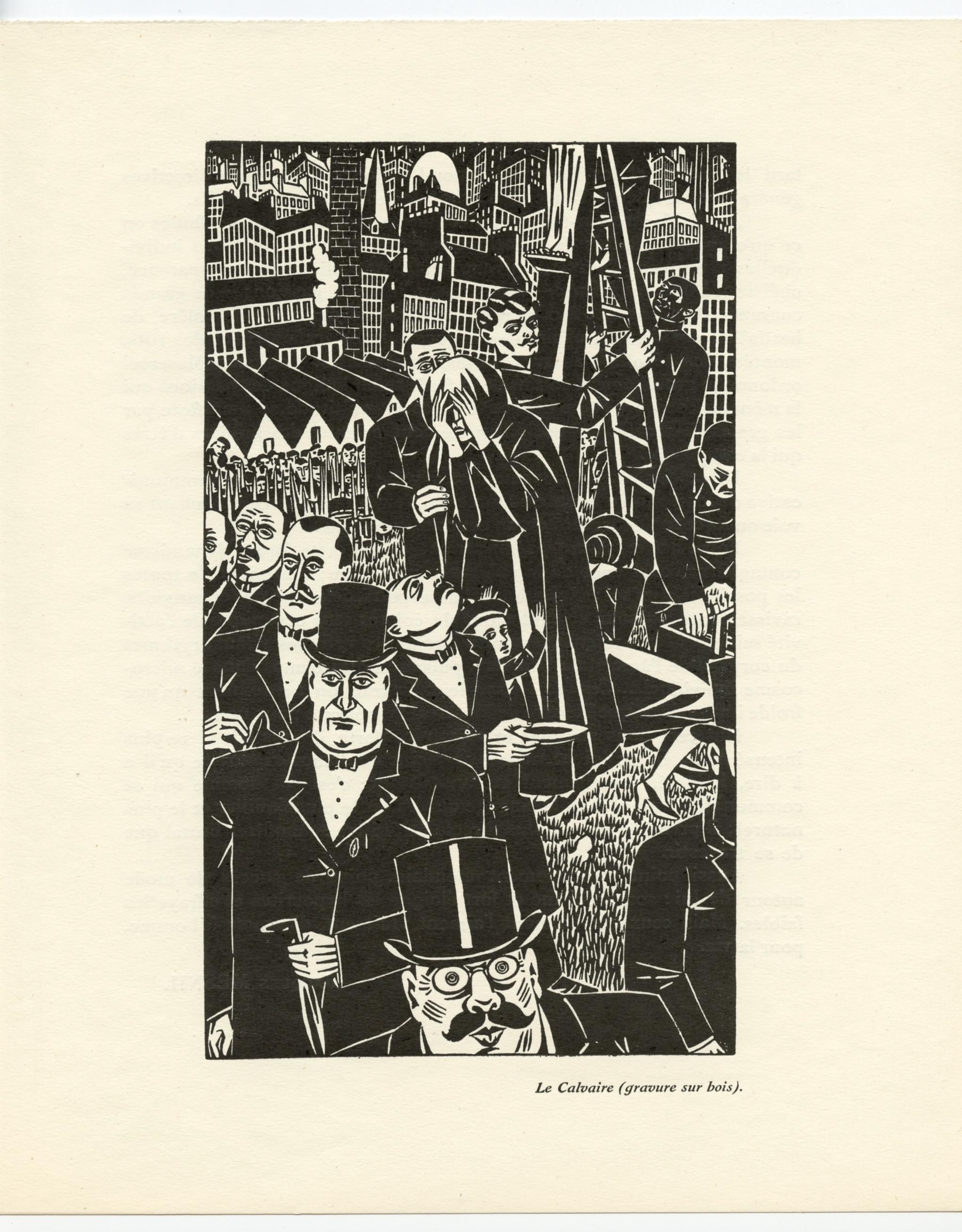 (d'après) Frans Masereel « Le Calvaire » en vente 1