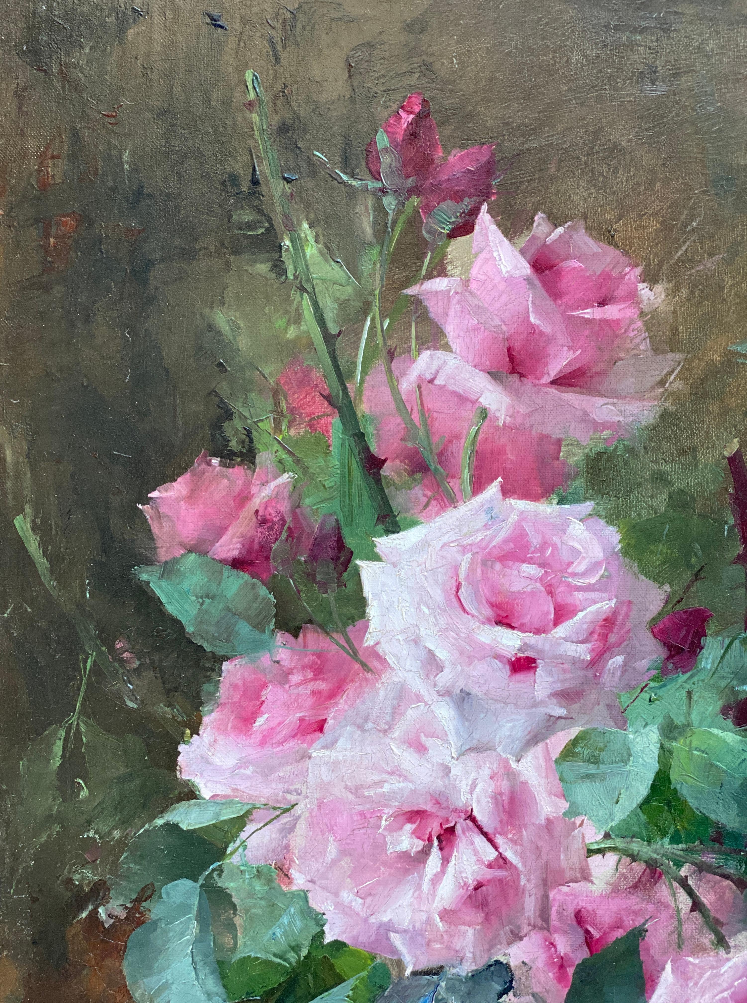 'A King of Flowers' by Frans Mortelmans, Antwerp 1865 – 1936, Belgian Painter For Sale 1