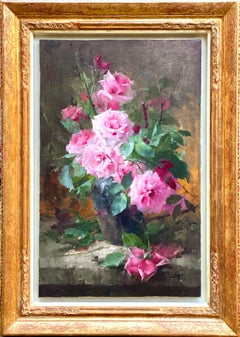 Antique 'A King of Flowers' by Frans Mortelmans, Antwerp 1865 – 1936, Belgian Painter