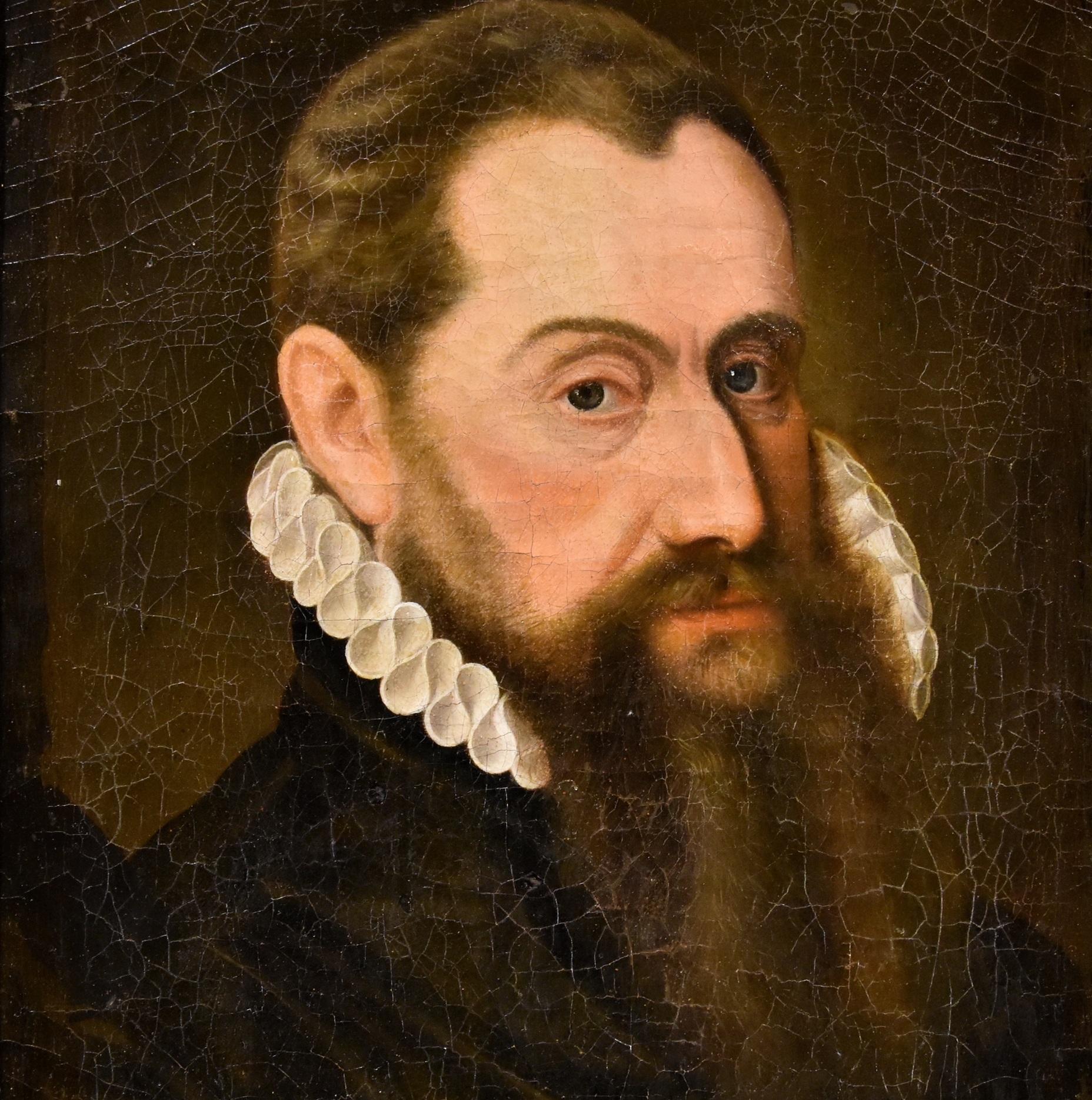 Porträt Mann Pourbus 16/17. Jahrhundert Gemälde Öl auf Leinwand Alter Meister Flemish (Alte Meister), Painting, von Frans Pourbus (bruges, 1545 - Antwerp, 1581)