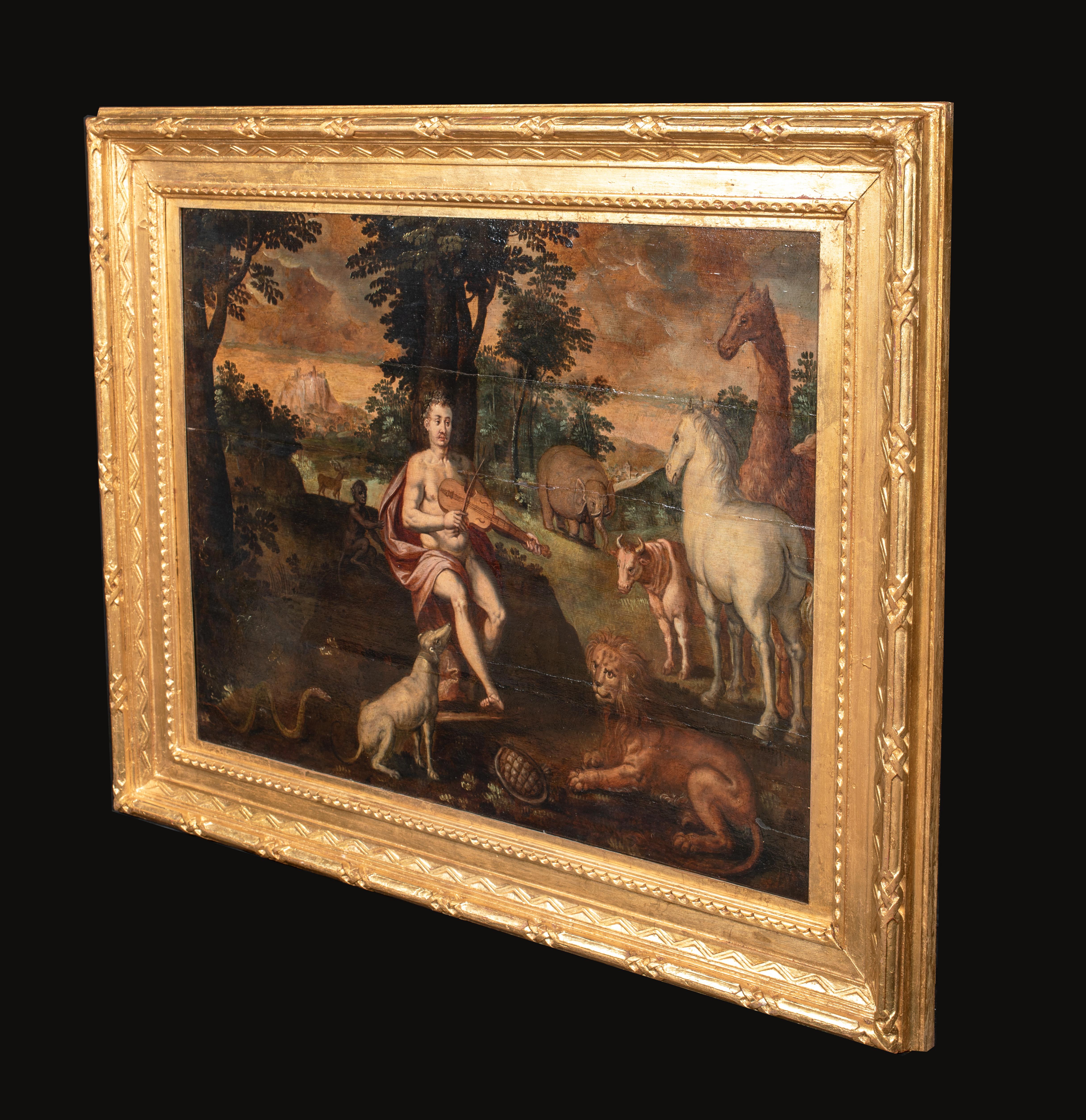 Orpheus Enchanting the Animals, 16th Century  For Sale 3