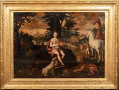 Antique Orpheus Enchanting the Animals, 16th Century 