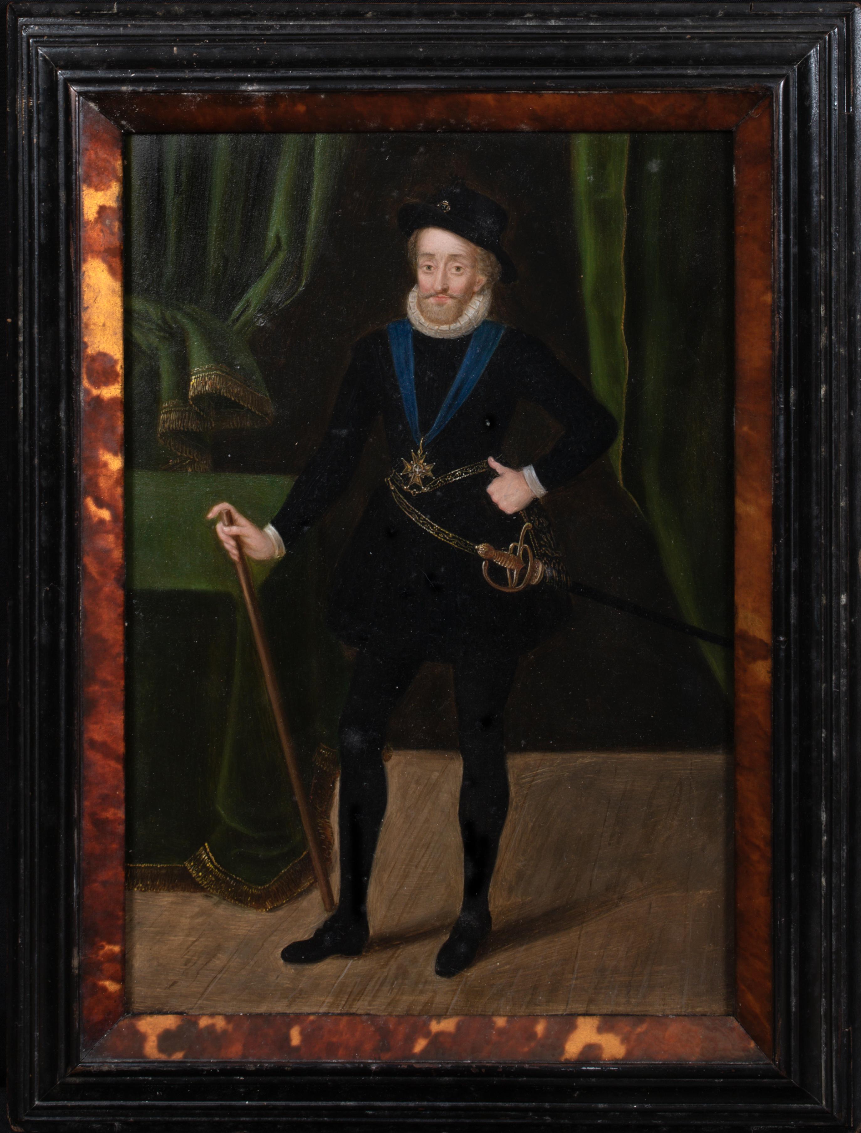 Portrait Henry IV King Of France, 16th Century  Studio of FRANS POURBUS  - Painting by Frans Pourbus the Younger