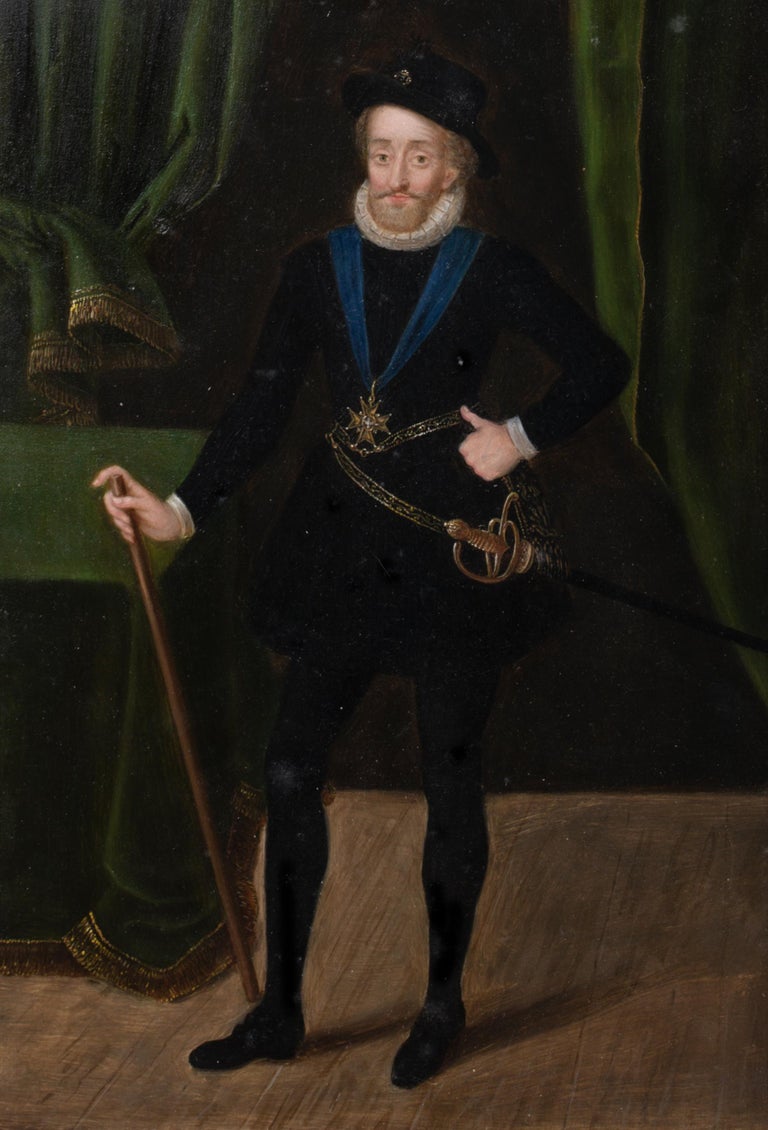 Portrait Henry IV King Of France, 16th Century Studio of FRANS POURBUS ...