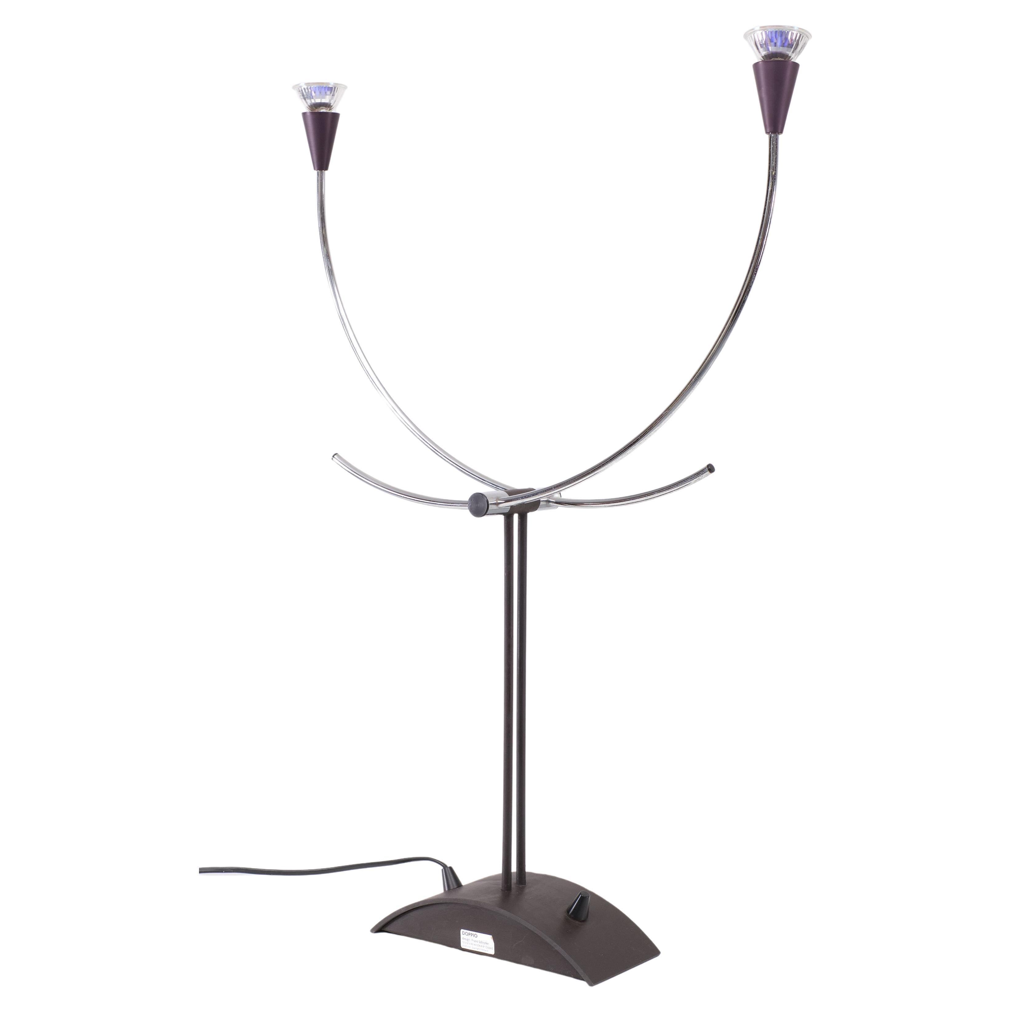 Post-Modern Frans Schrofer  Doppia  Halogen Table lamp 1980s Holland  For Sale
