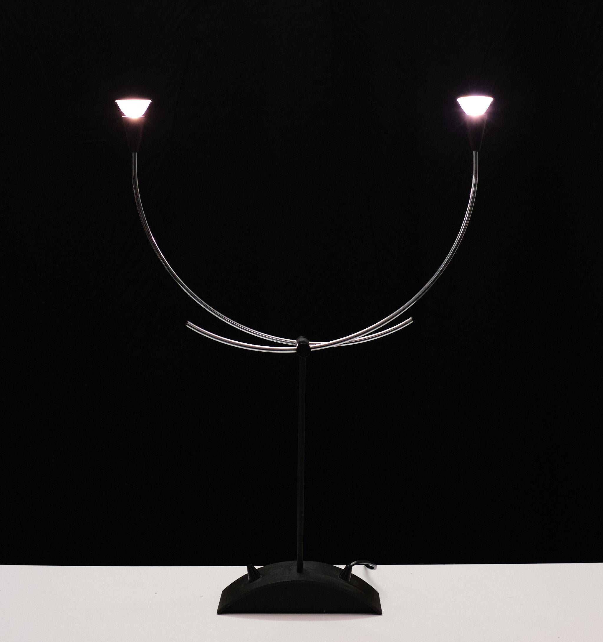 Frans Schrofer  Doppia  Halogen Table lamp 1980s Holland  For Sale 1