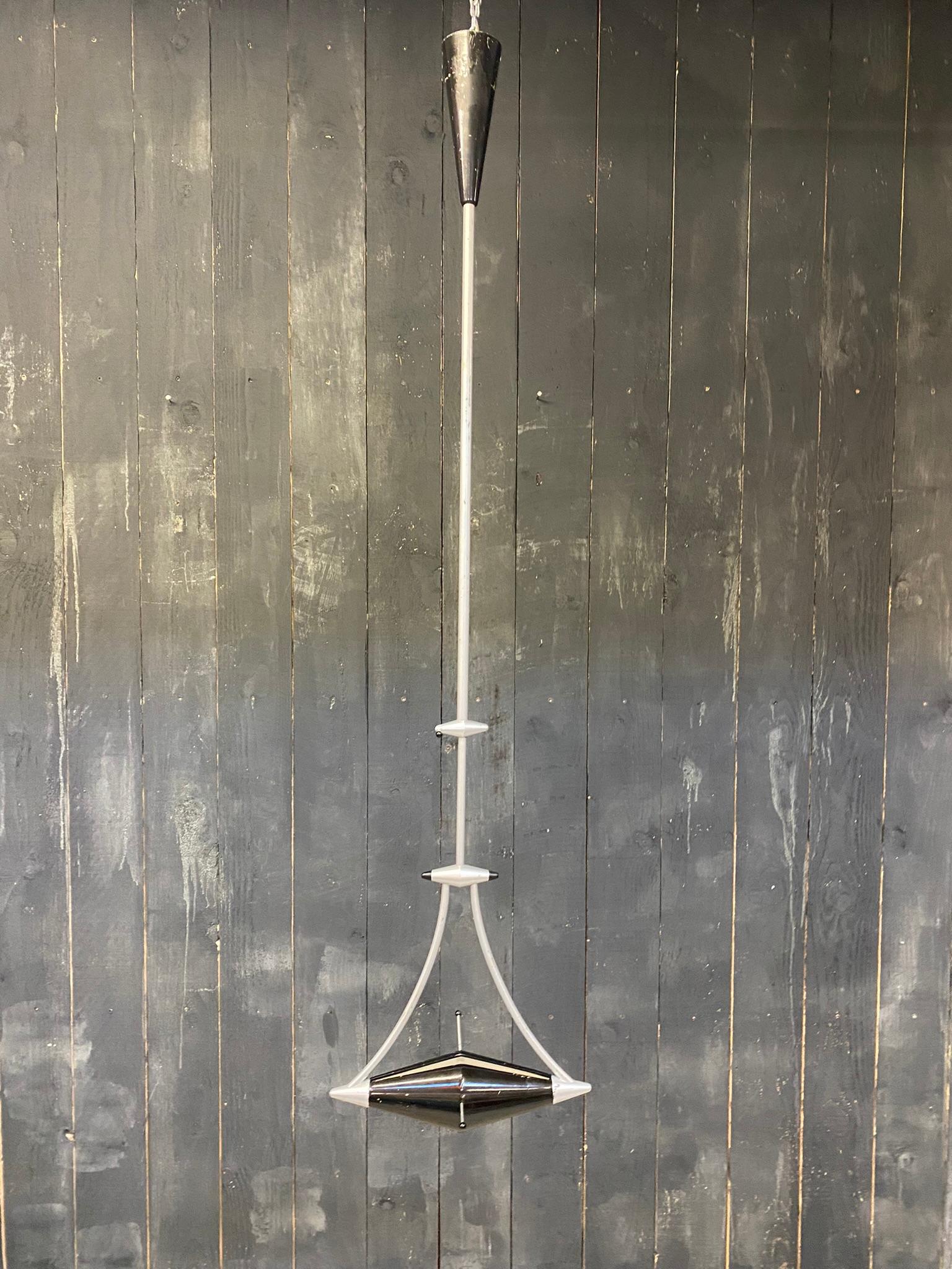 Mid-Century Modern Frans Schrofer, Very Large Suspension Adjustable in Height, circa 1980 For Sale