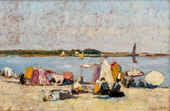 "Spiaggia di Bénodet, Francia, 1933" di Frans Smeers (1873 – 1960)