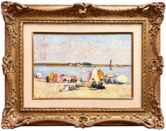 "Spiaggia di Bénodet, Francia, 1933" di Frans Smeers (1873 – 1960)