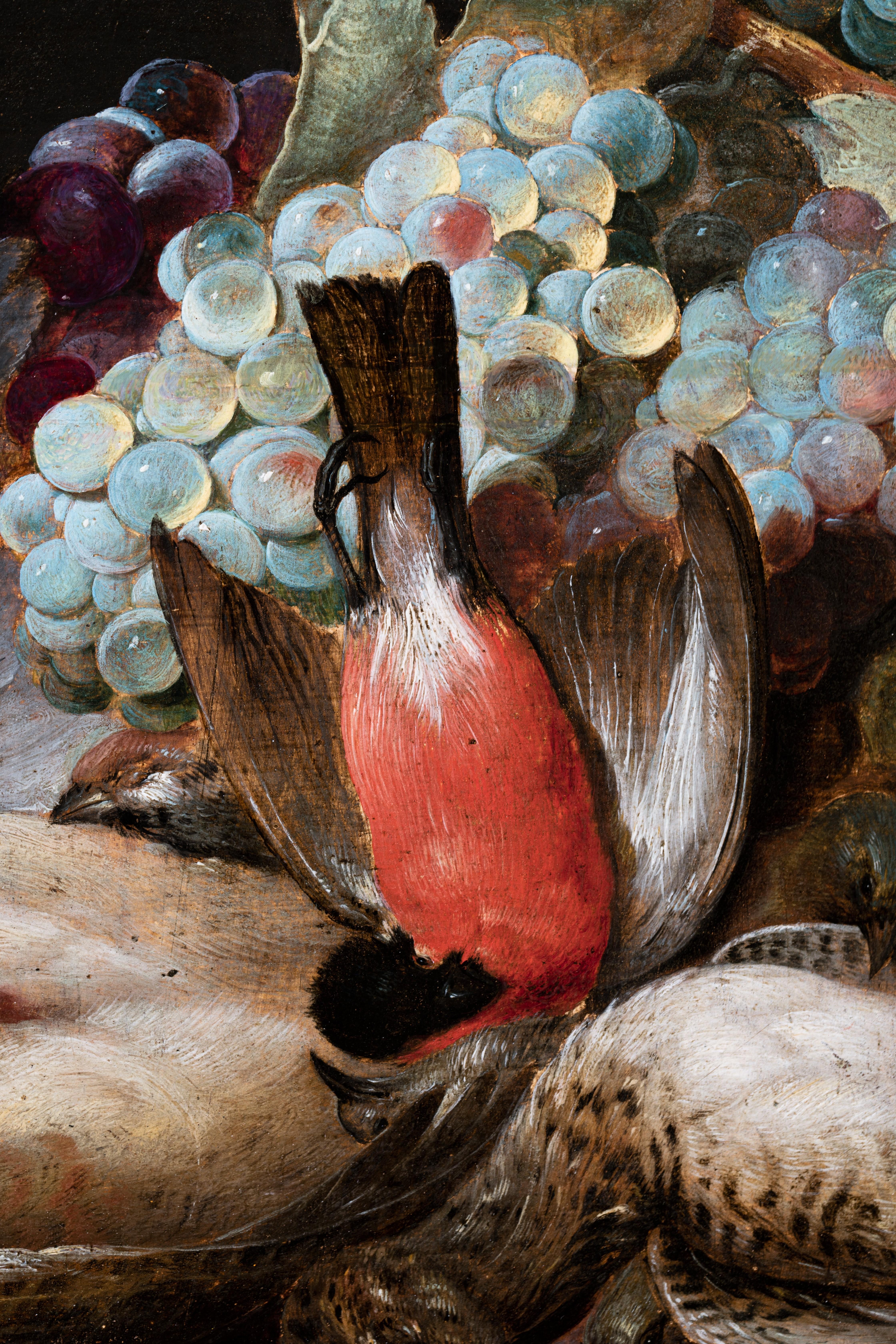 17. Jahrhundert. Flämisch, Stillleben mit Vögeln und Erbstücken, Werkstatt von Frans Snyders  im Angebot 11