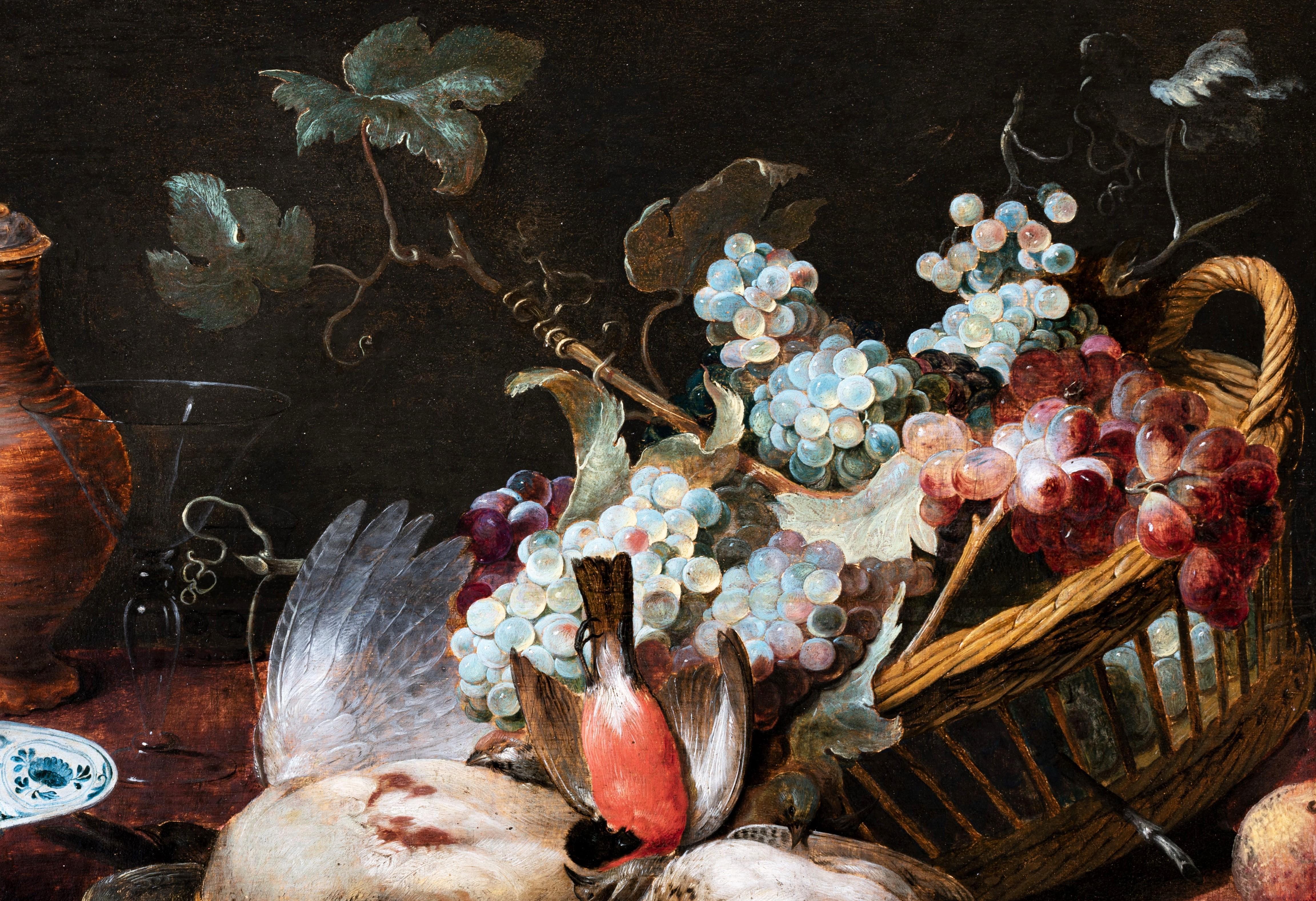 17. Jahrhundert. Flämisch, Stillleben mit Vögeln und Erbstücken, Werkstatt von Frans Snyders  im Angebot 2