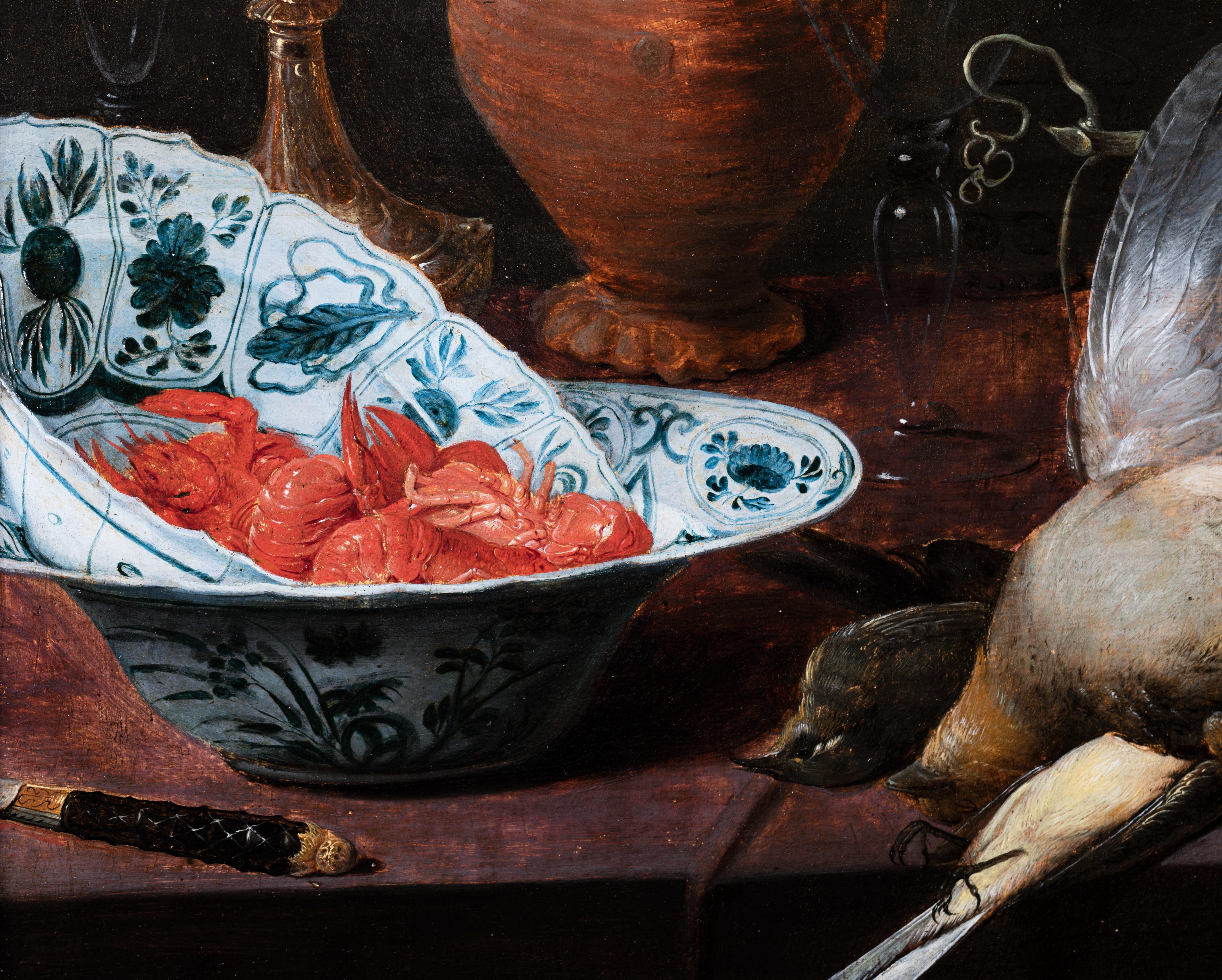 17. Jahrhundert. Flämisch, Stillleben mit Vögeln und Erbstücken, Werkstatt von Frans Snyders  im Angebot 7