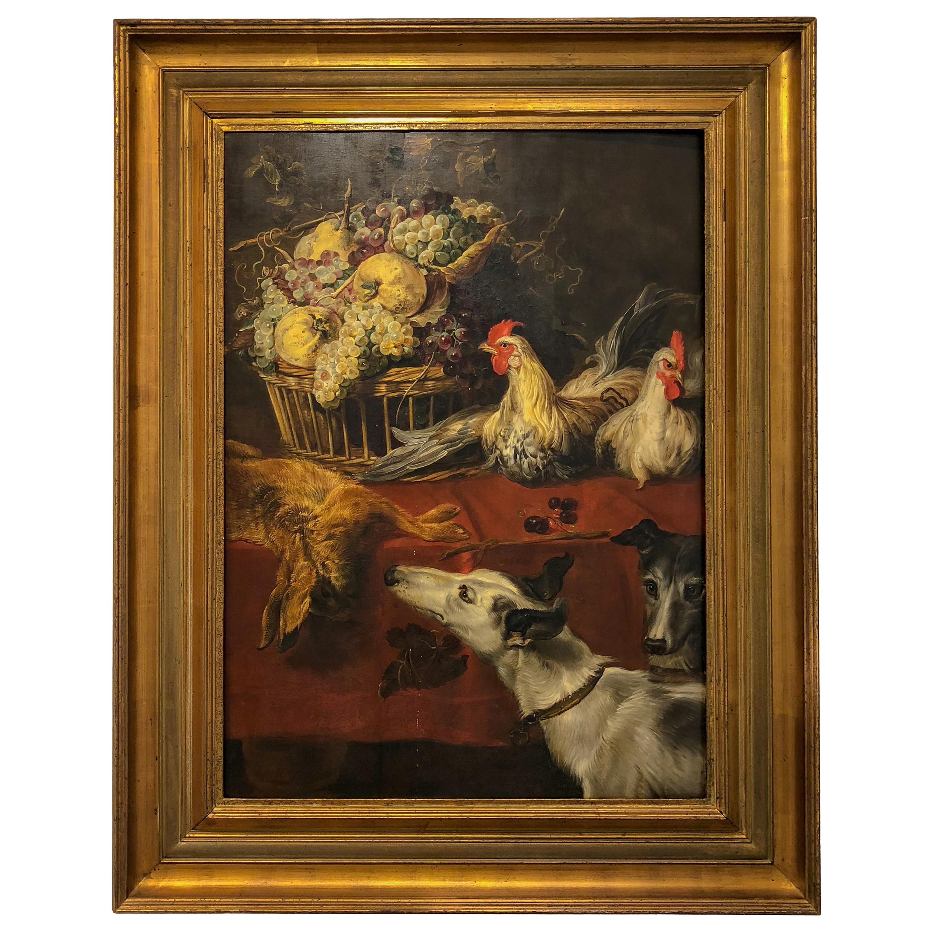 Frans Snyders and Studio, 17th Century, Still-Life Painting with Animals For Sale