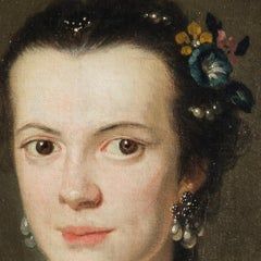 18th Century by Frans Van Der Mijn Portrait of a gentlewoman Oil on canvas