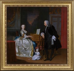 A portrait of Dr Cornelis and Mrs Henriette Hageman and their son