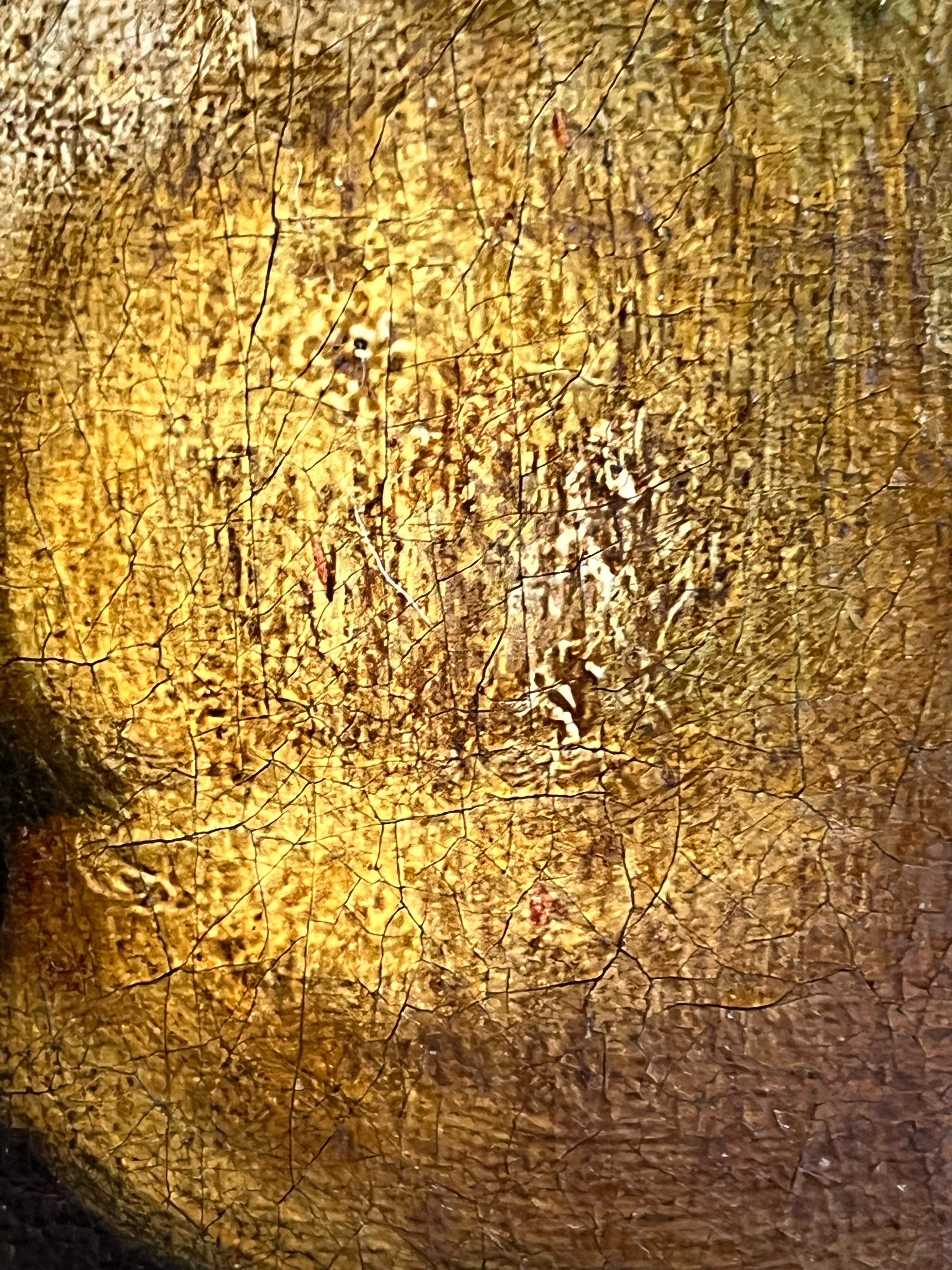 Opulente Darstellung von Trauben, Pfirsichen und einem Zitronen aus dem 17. Jahrhundert 1