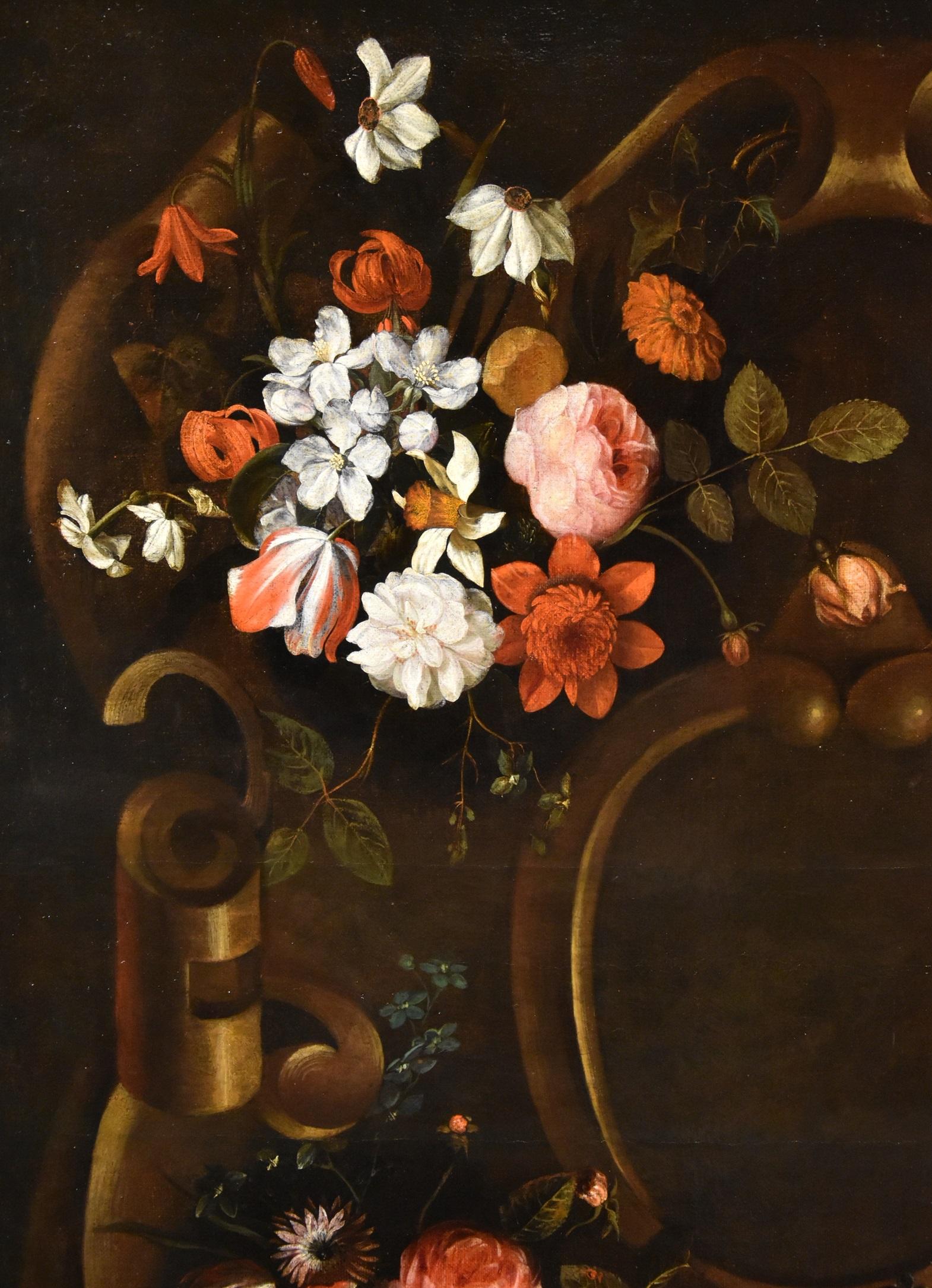 Blumenstillleben Van Everbroeck Gemälde 17. Jahrhundert Öl auf Leinwand Altmeister Kunst im Angebot 7