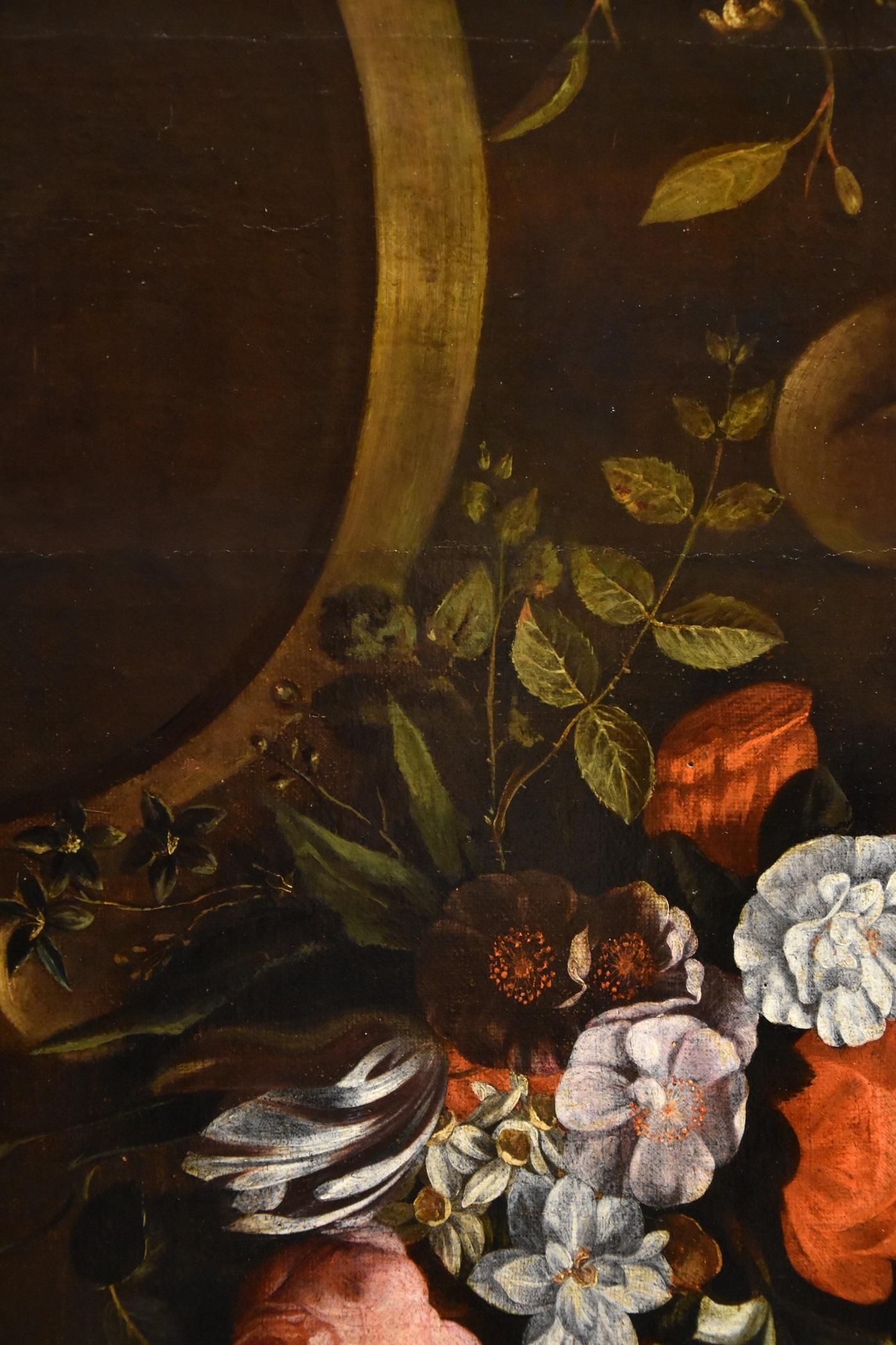 Blumenstillleben Van Everbroeck Gemälde 17. Jahrhundert Öl auf Leinwand Altmeister Kunst im Angebot 14