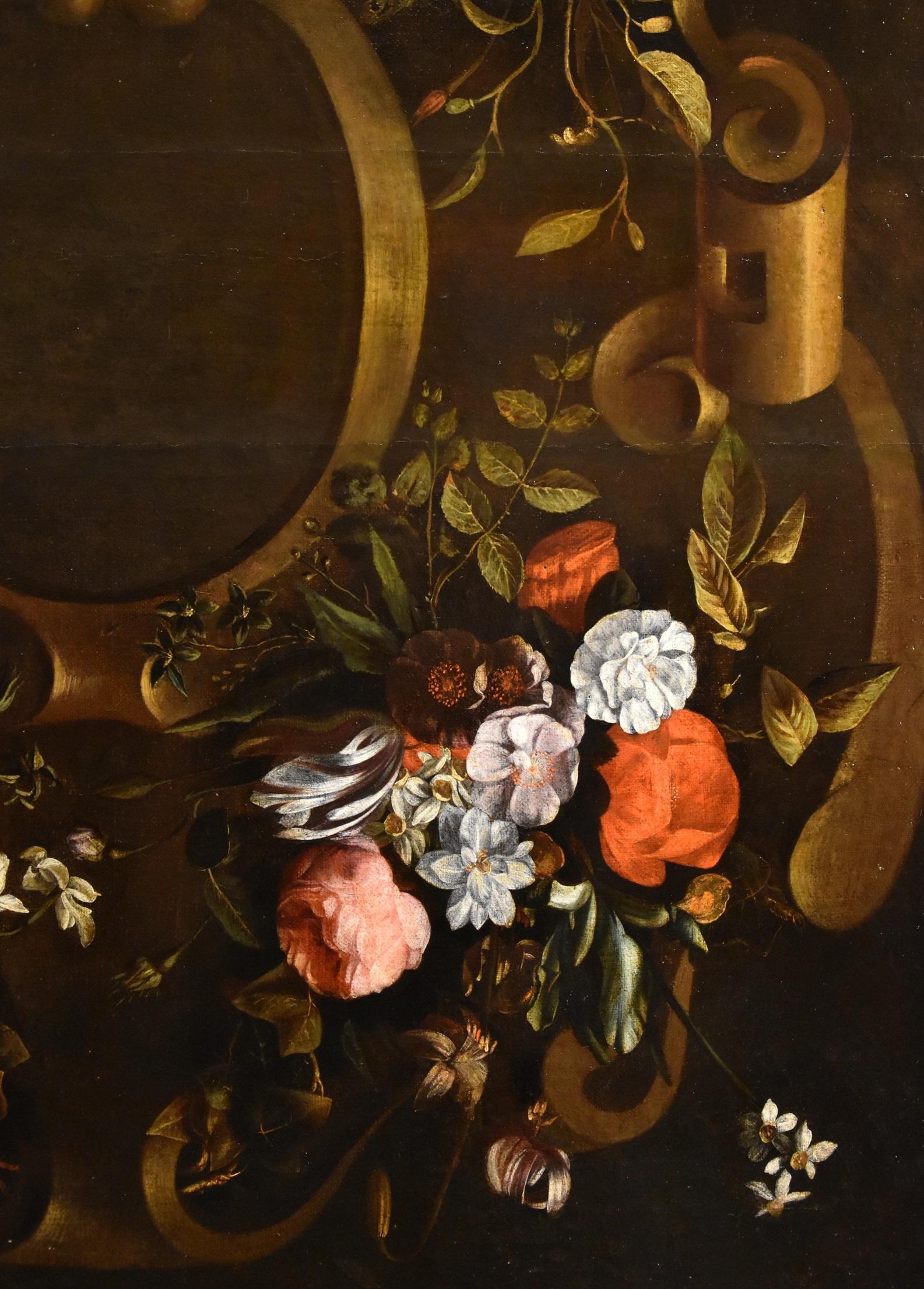 Blumenstillleben Van Everbroeck Gemälde 17. Jahrhundert Öl auf Leinwand Altmeister Kunst im Angebot 4