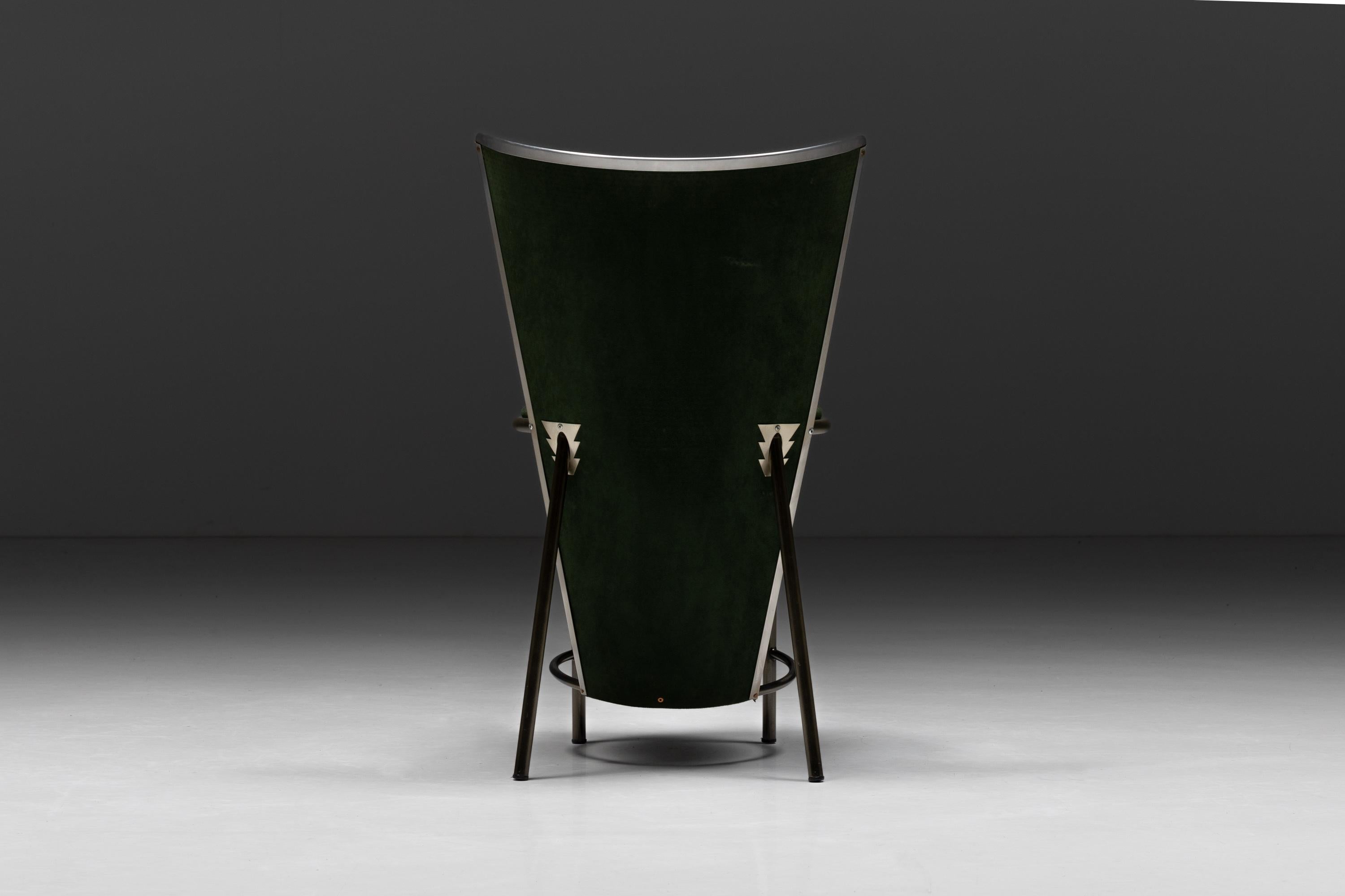 Late 20th Century Frans Van Praet Dining Chairs, Belgium, 1990s For Sale