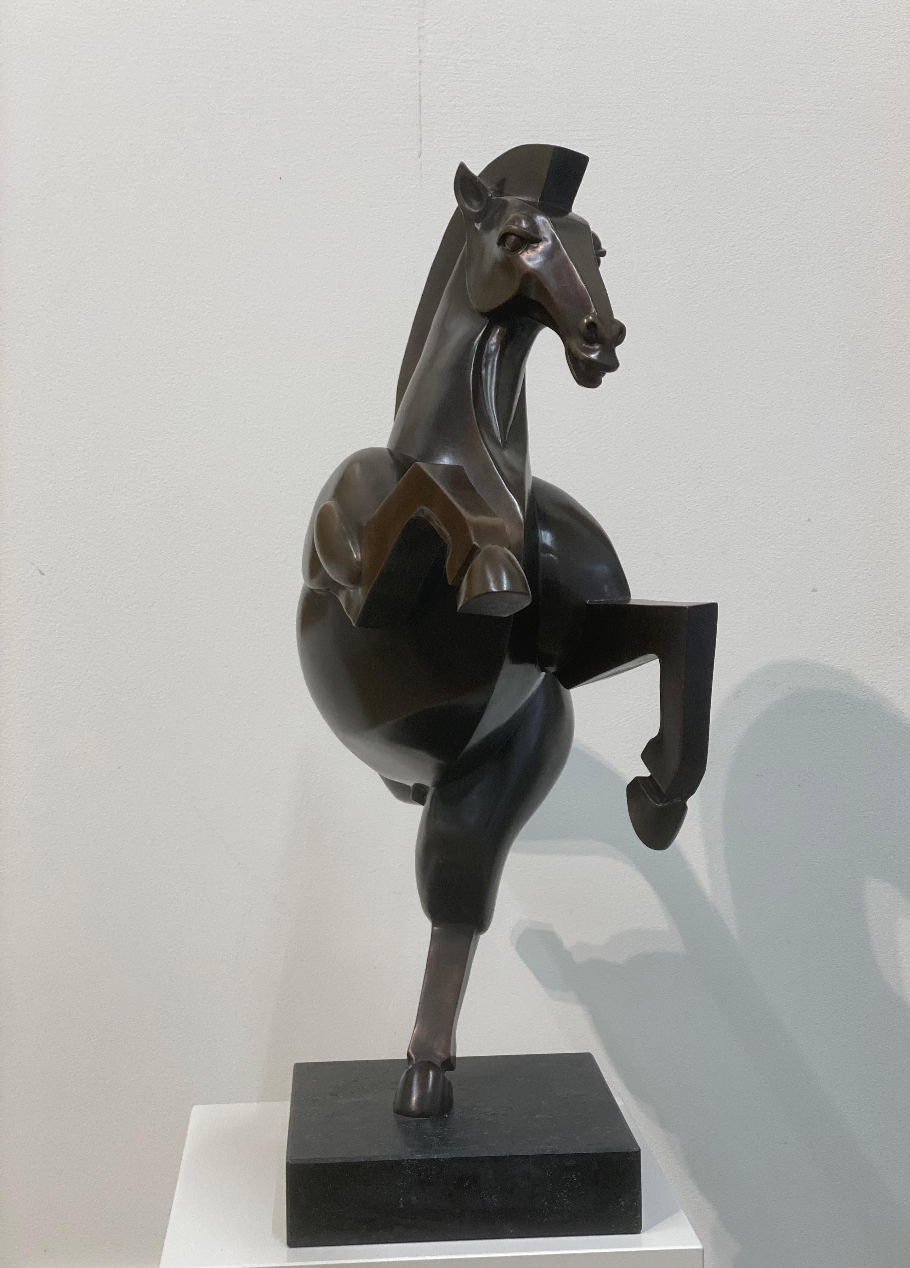 Wildpferd - 21st Century Contemporary Bronze  Skulptur eines Pferdes im Angebot 1