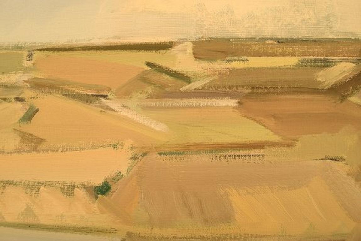 Modern Frans Vester Pedersen Landscape, Oil on Canvas