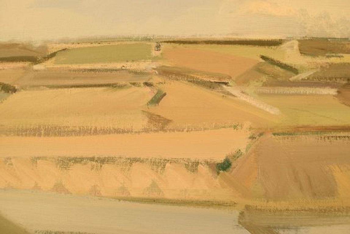 Danish Frans Vester Pedersen Landscape, Oil on Canvas
