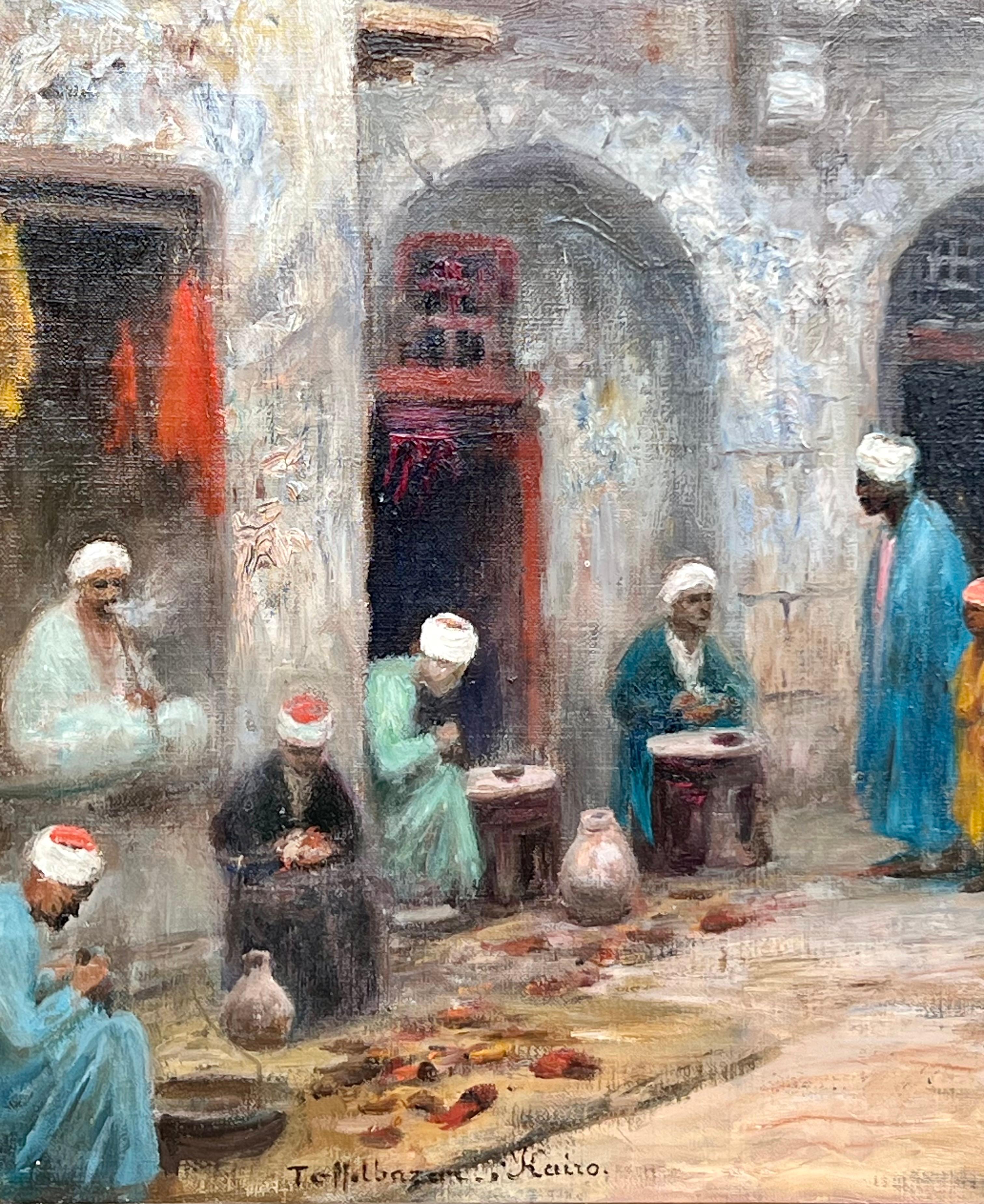 Il Cairo - Figurative Painting Marrone di Frans Wilhelm Odelmark