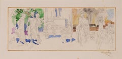 František Kupka. Untitled. 1920 - 1925. Mixed media on paper. 21 x 35 cm.