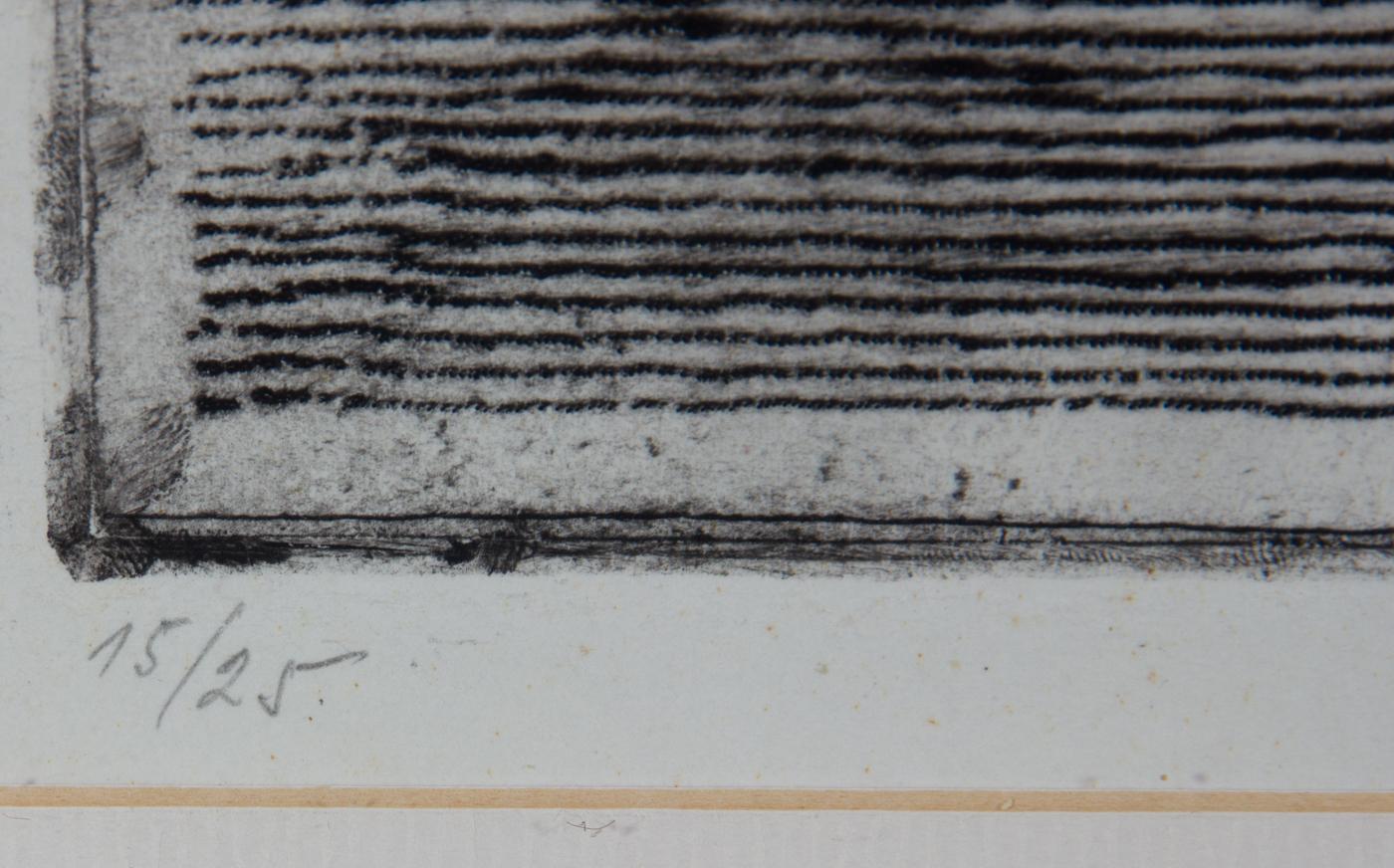 Frantisek Burant (1924-2001) - Gran aguafuerte firmado en 1980, La polilla 4