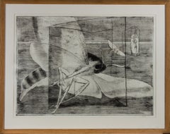 Frantisek Burant (1924-2001) - Large Signed 1980 Etching, The Moth